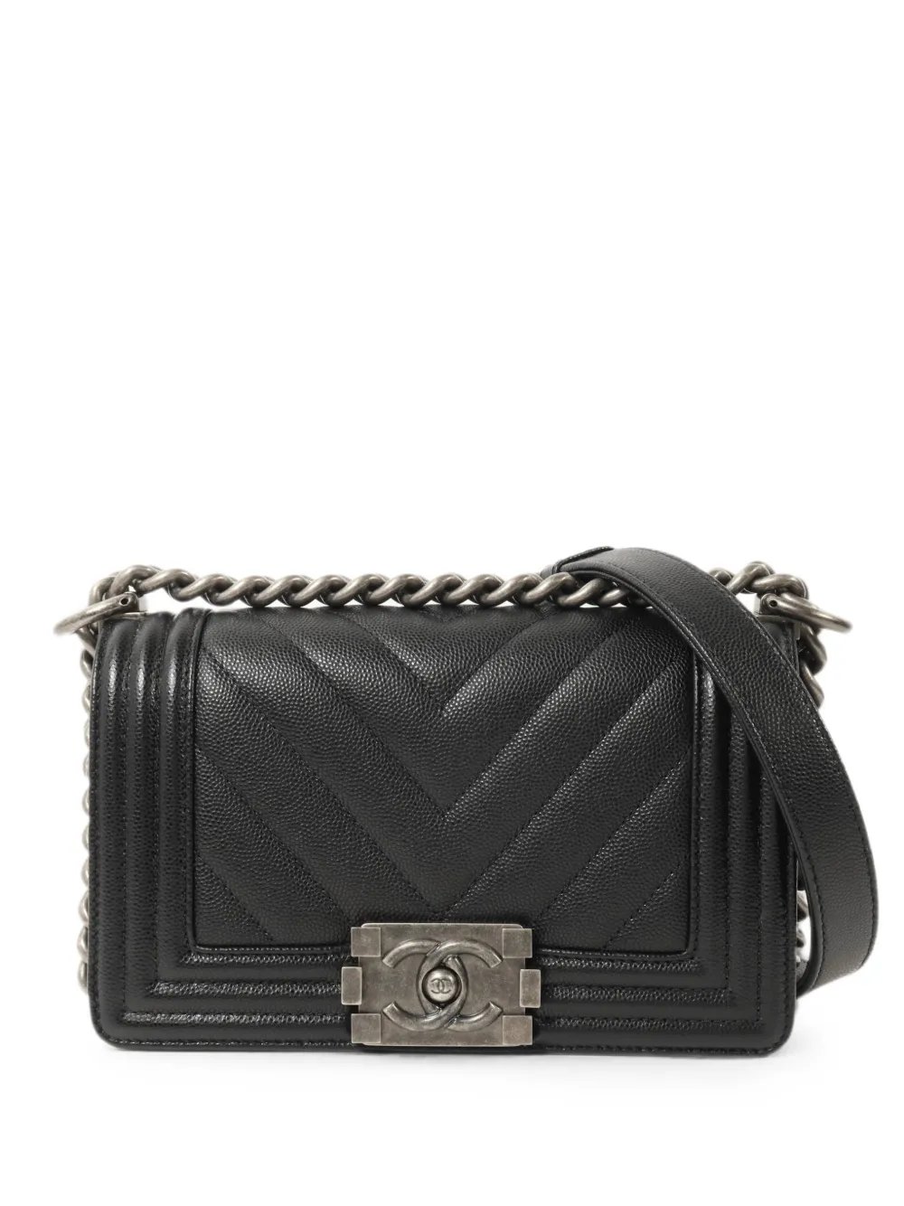 Boy 20 chevron-quilted shoulder bag