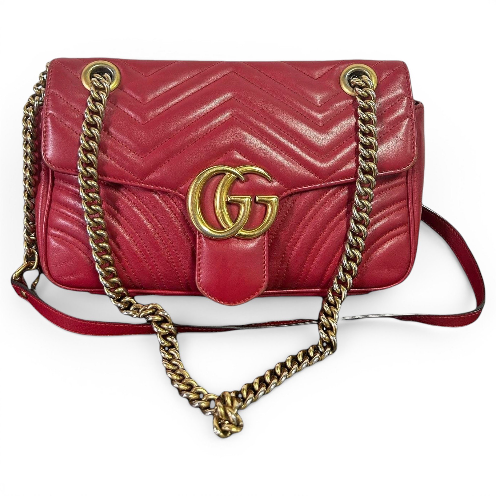 GG Marmont Flap leather handbag