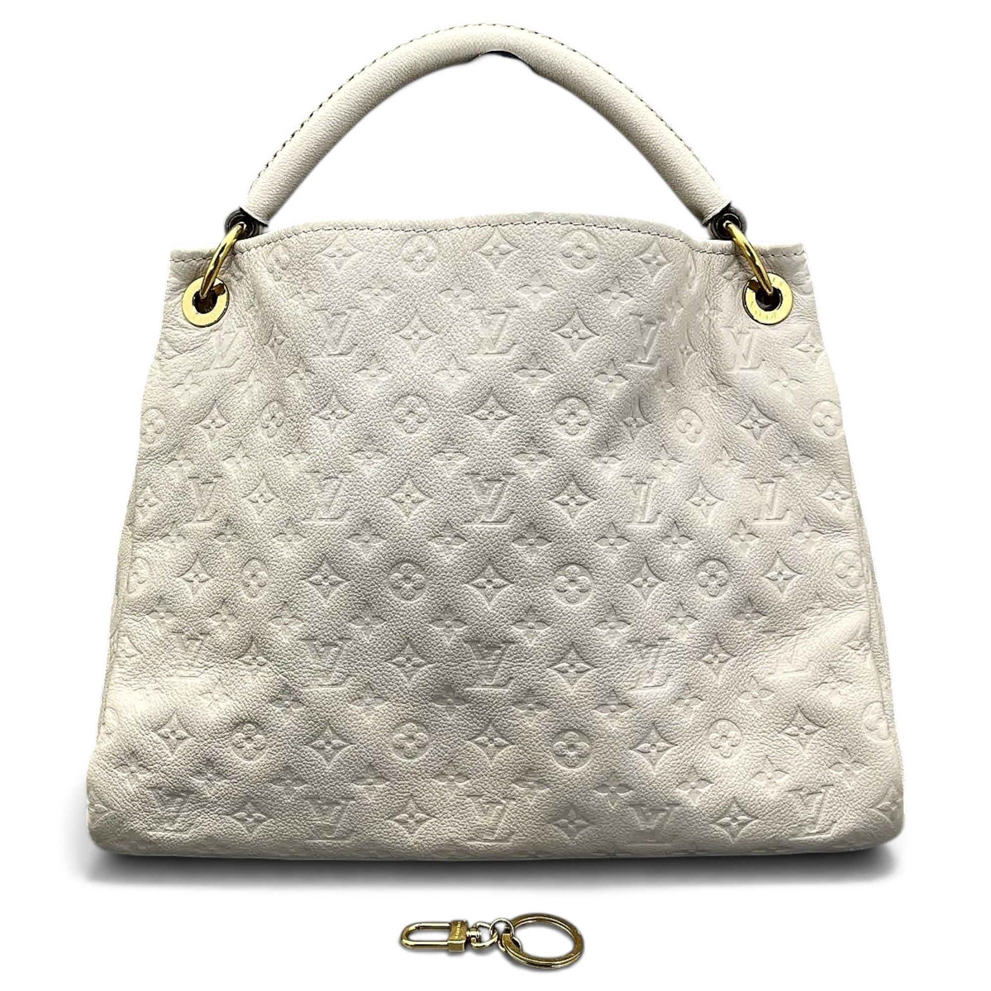 Artsy leather tote