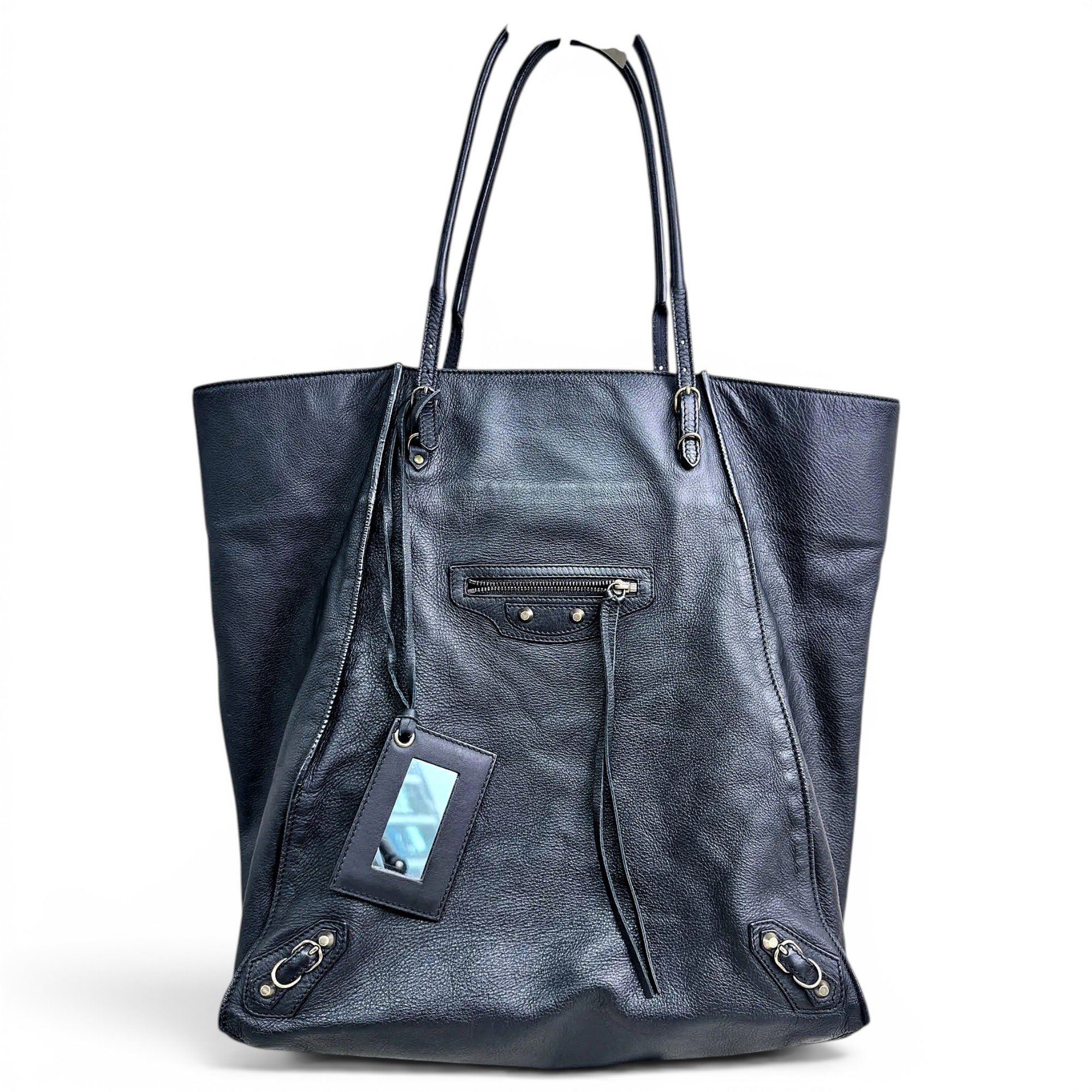 Papier leather handbag