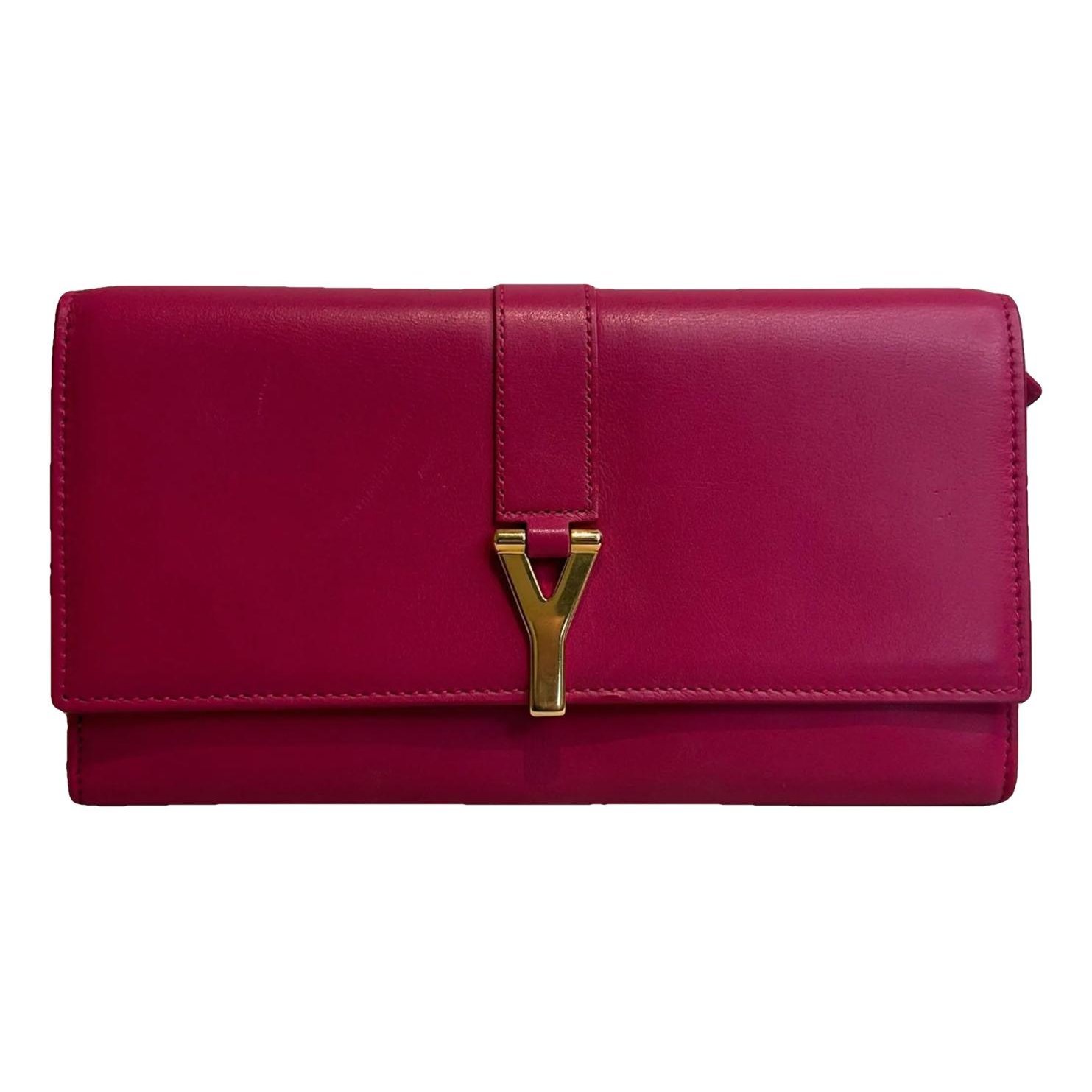Leather clutch bag