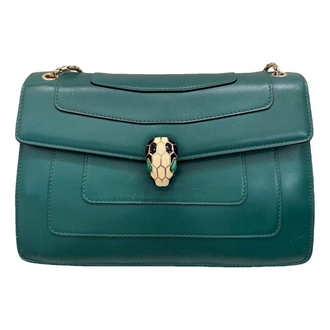 Serpenti leather handbag