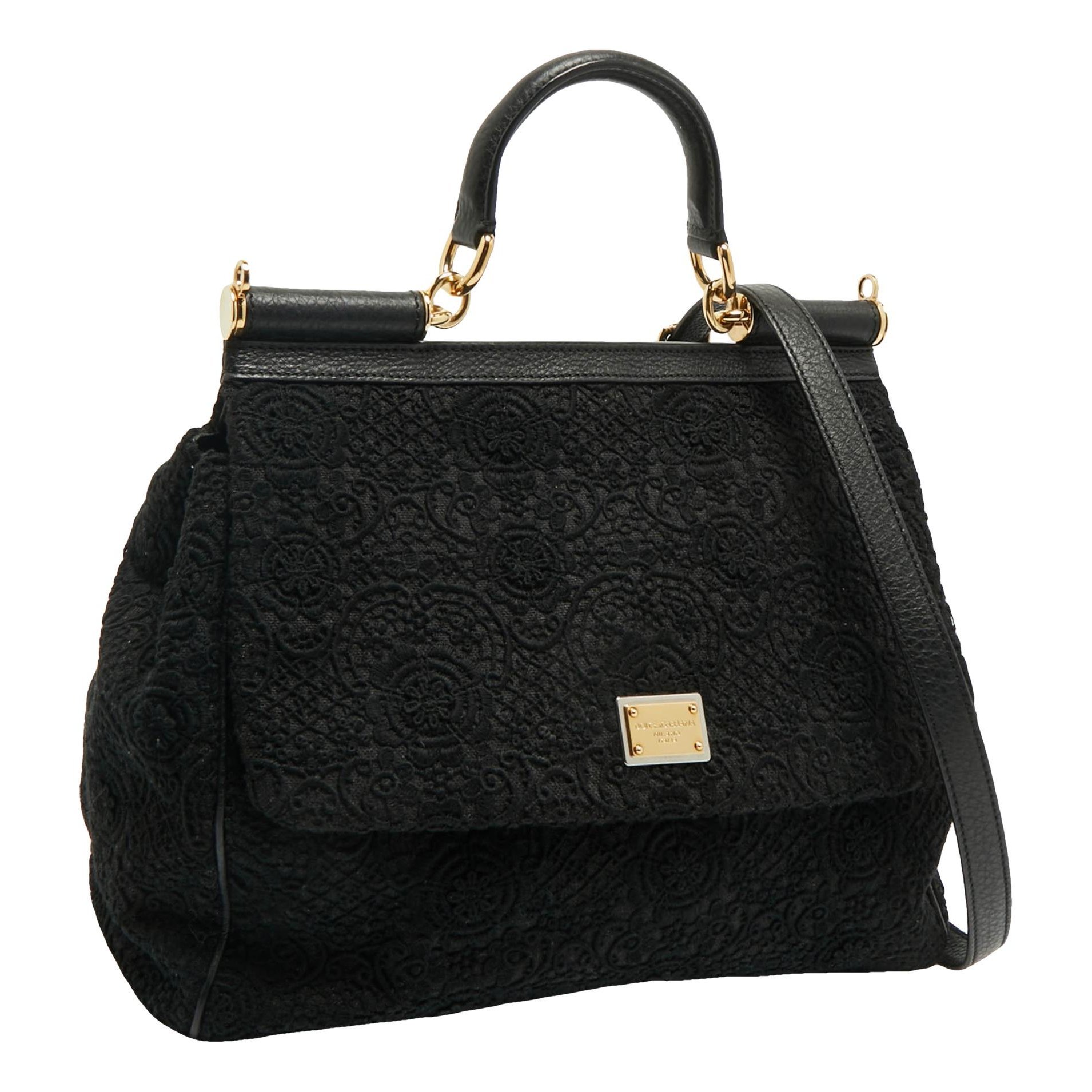 Dolce & Gabbana Sicily leather handbag