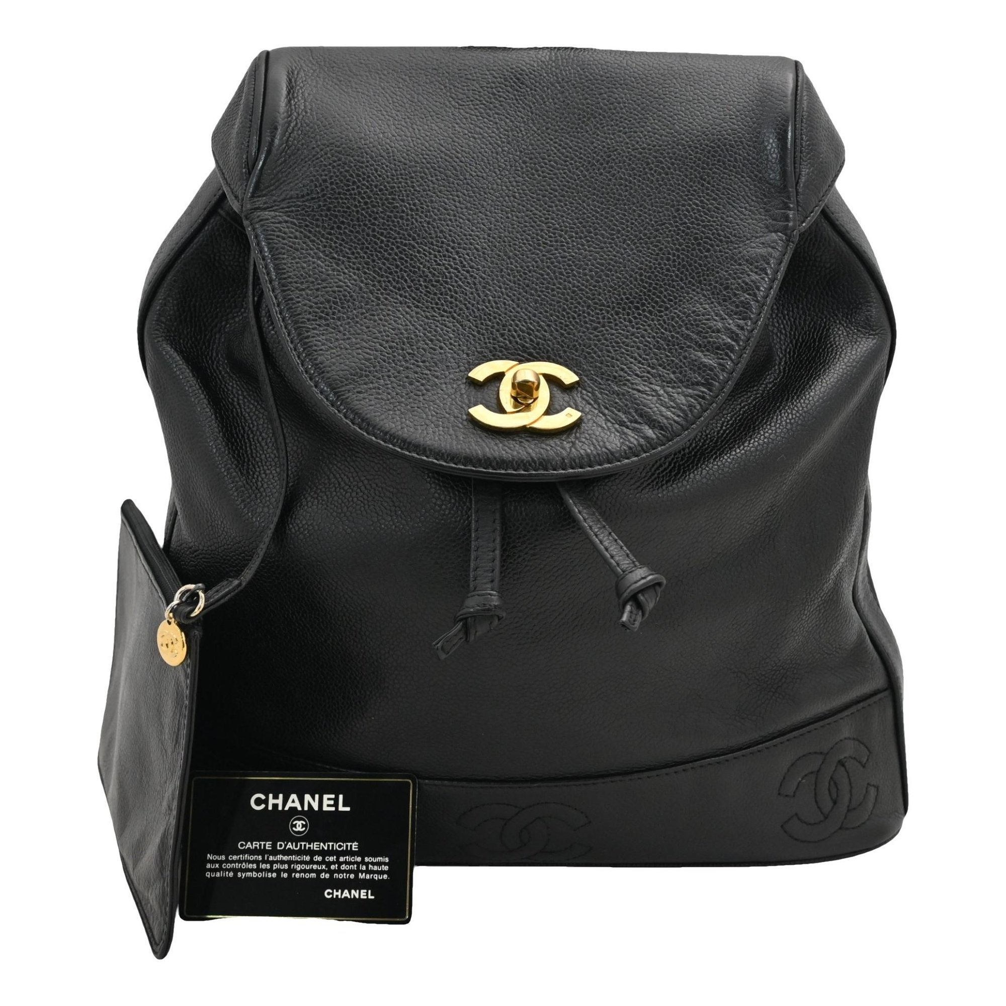 Leather backpack