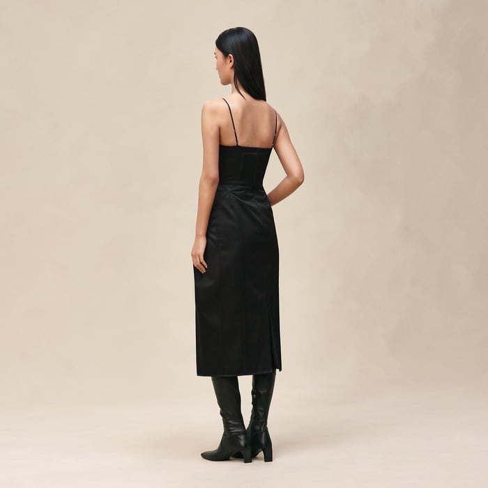 Noir Dress With Shoulder Straps