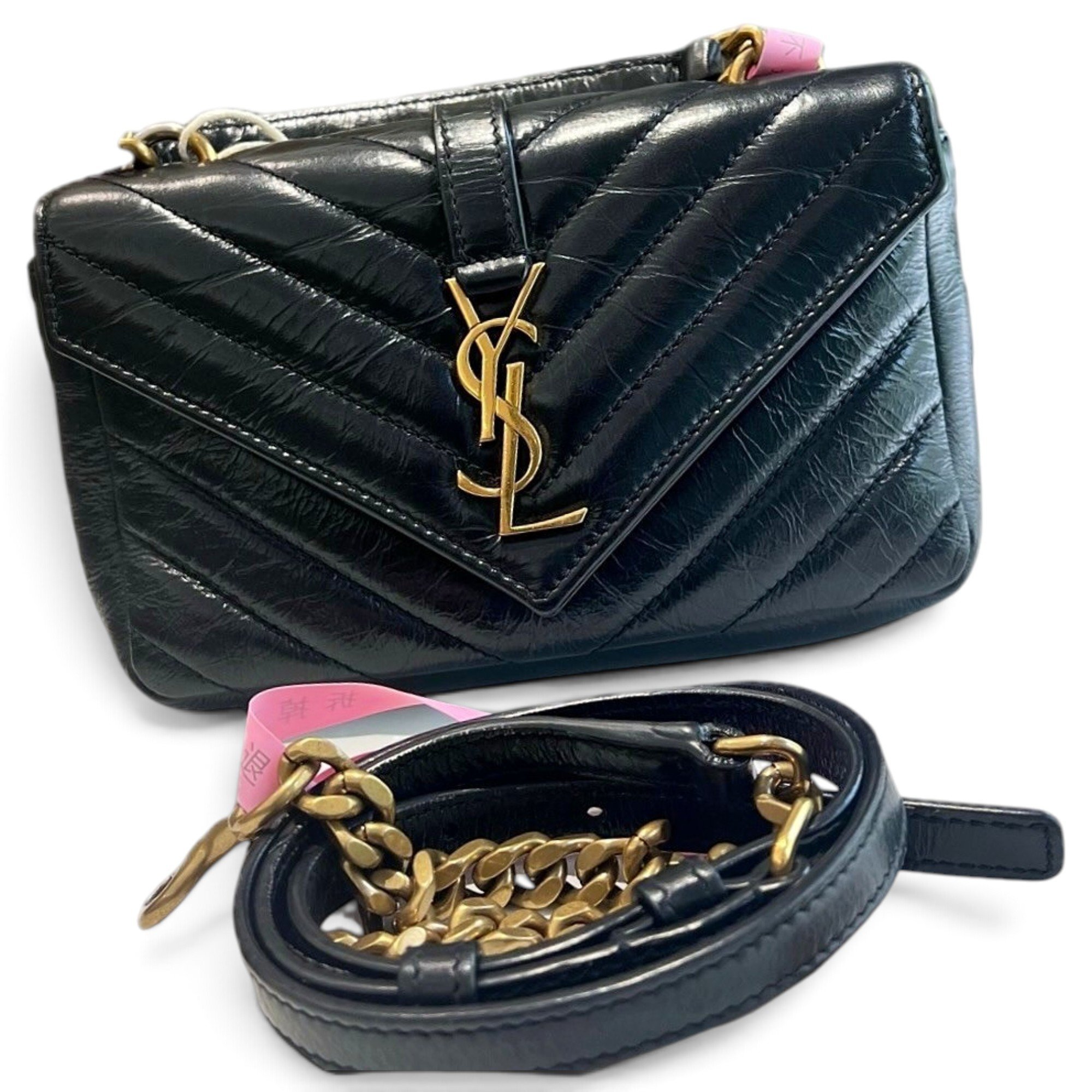 Collége monogramme leather handbag