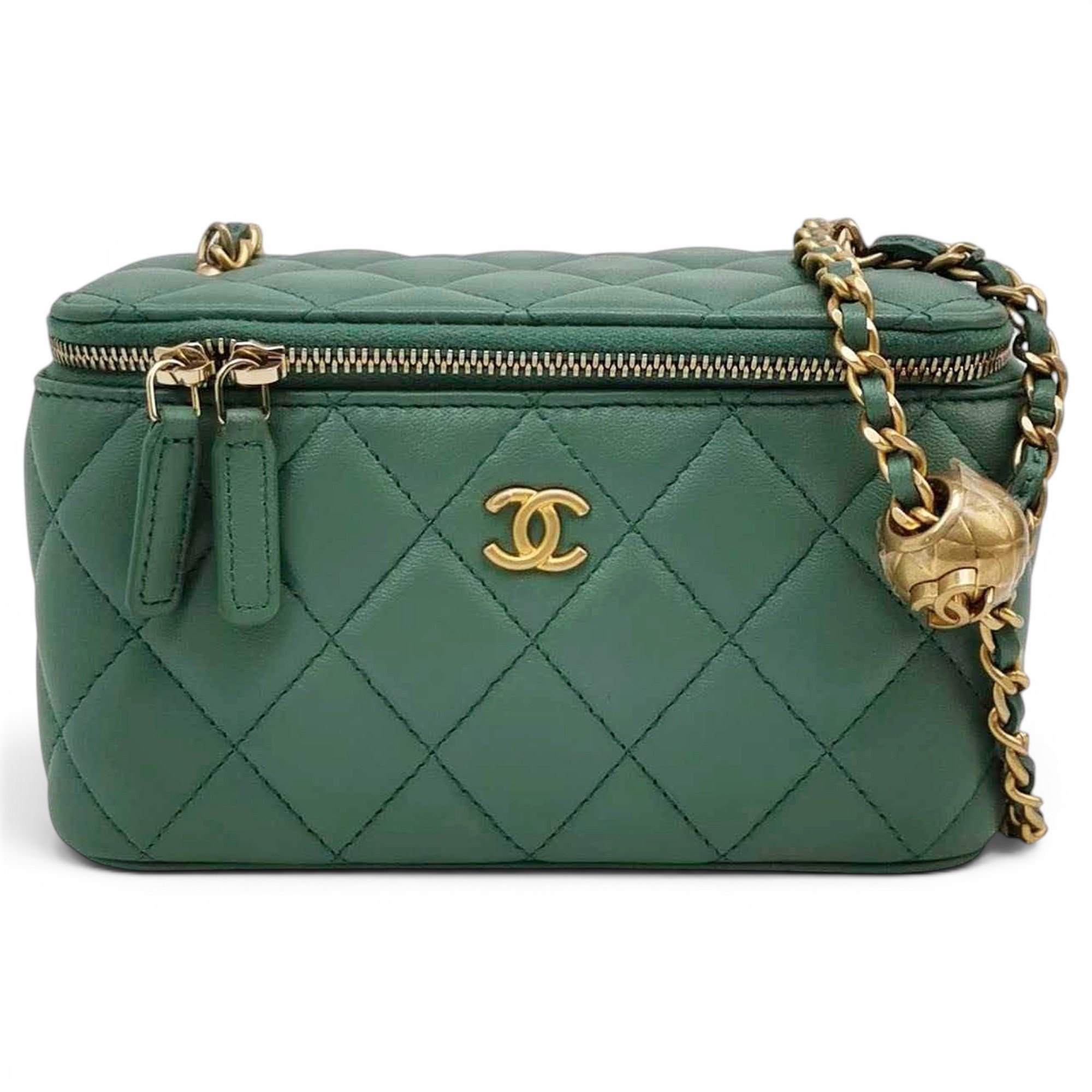 Trendy CC Vanity leather handbag