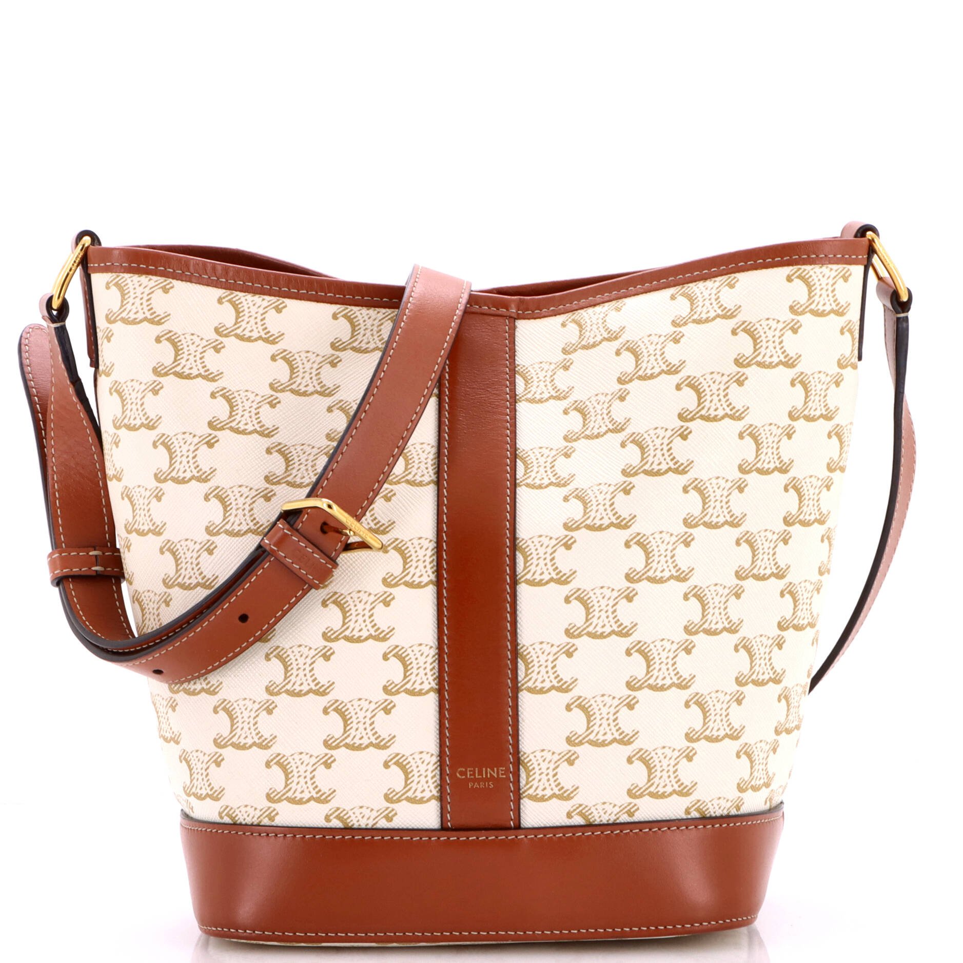 Bucket Bag Triomphe Coated Canvas Small