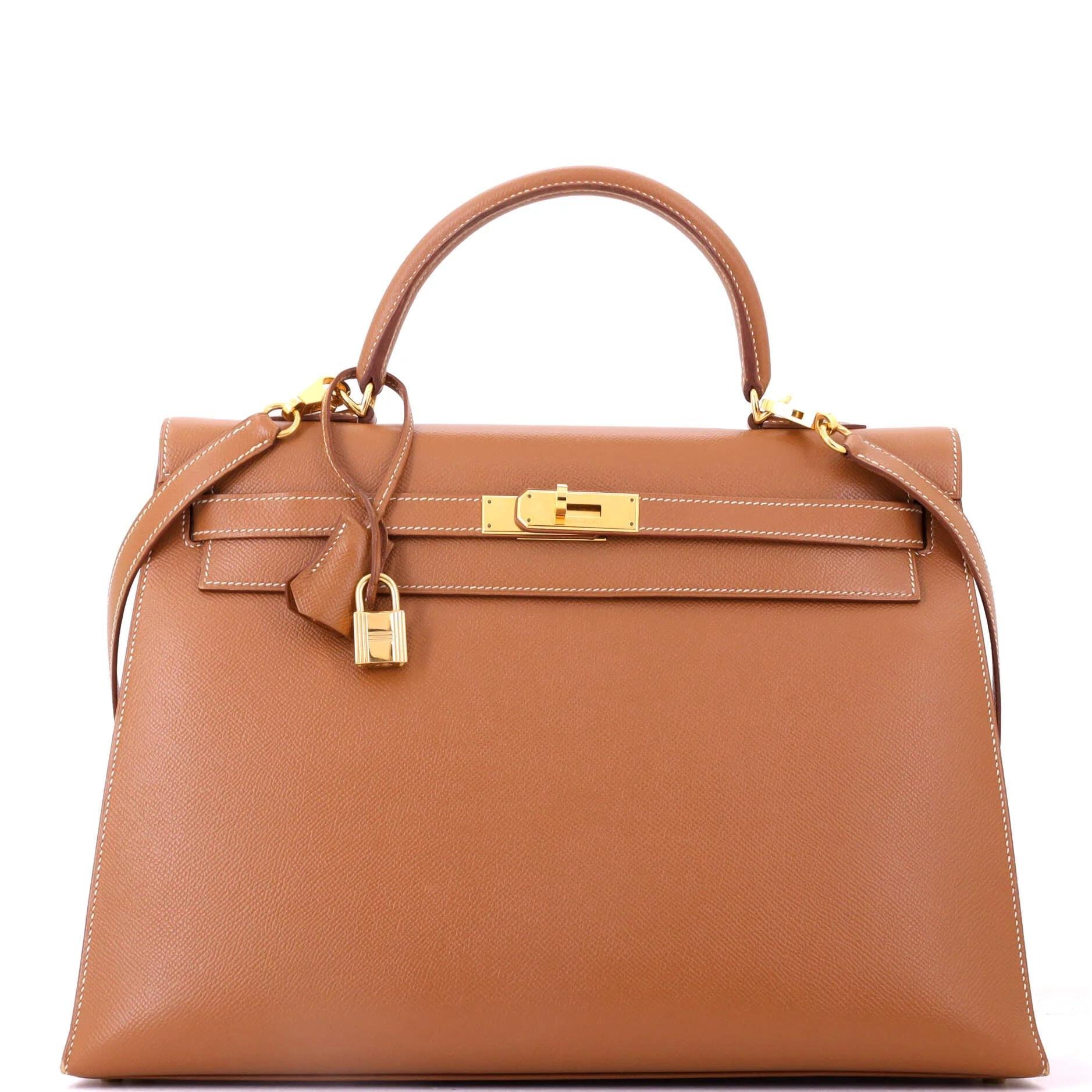 Kelly 35 leather handbag