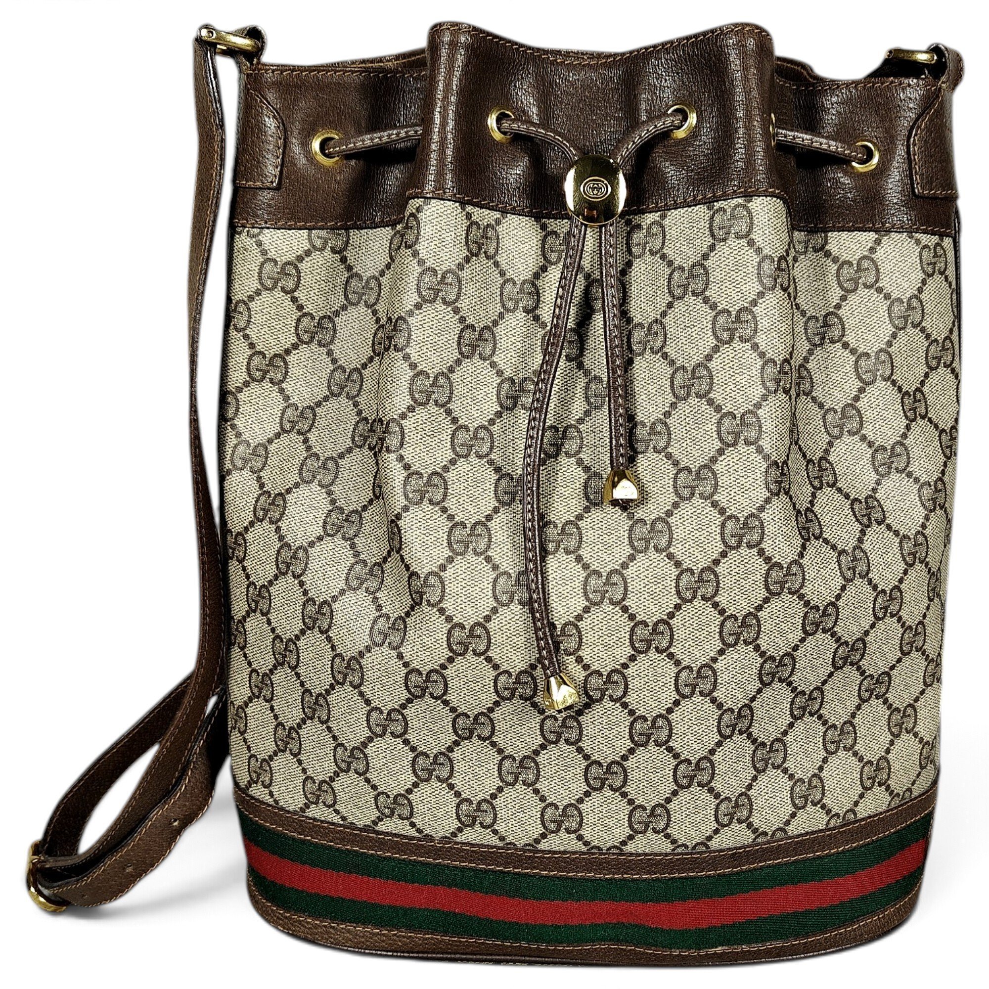 Ophidia Bucket leather crossbody bag