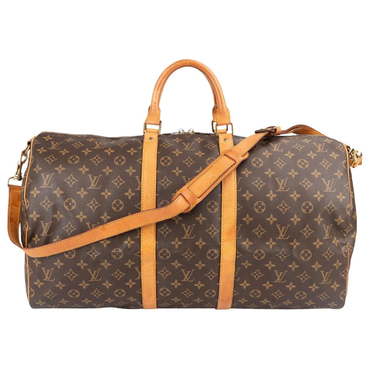 Keepall leather travel bag