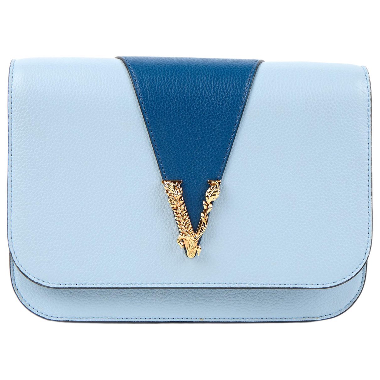 Versace Virtus leather handbag