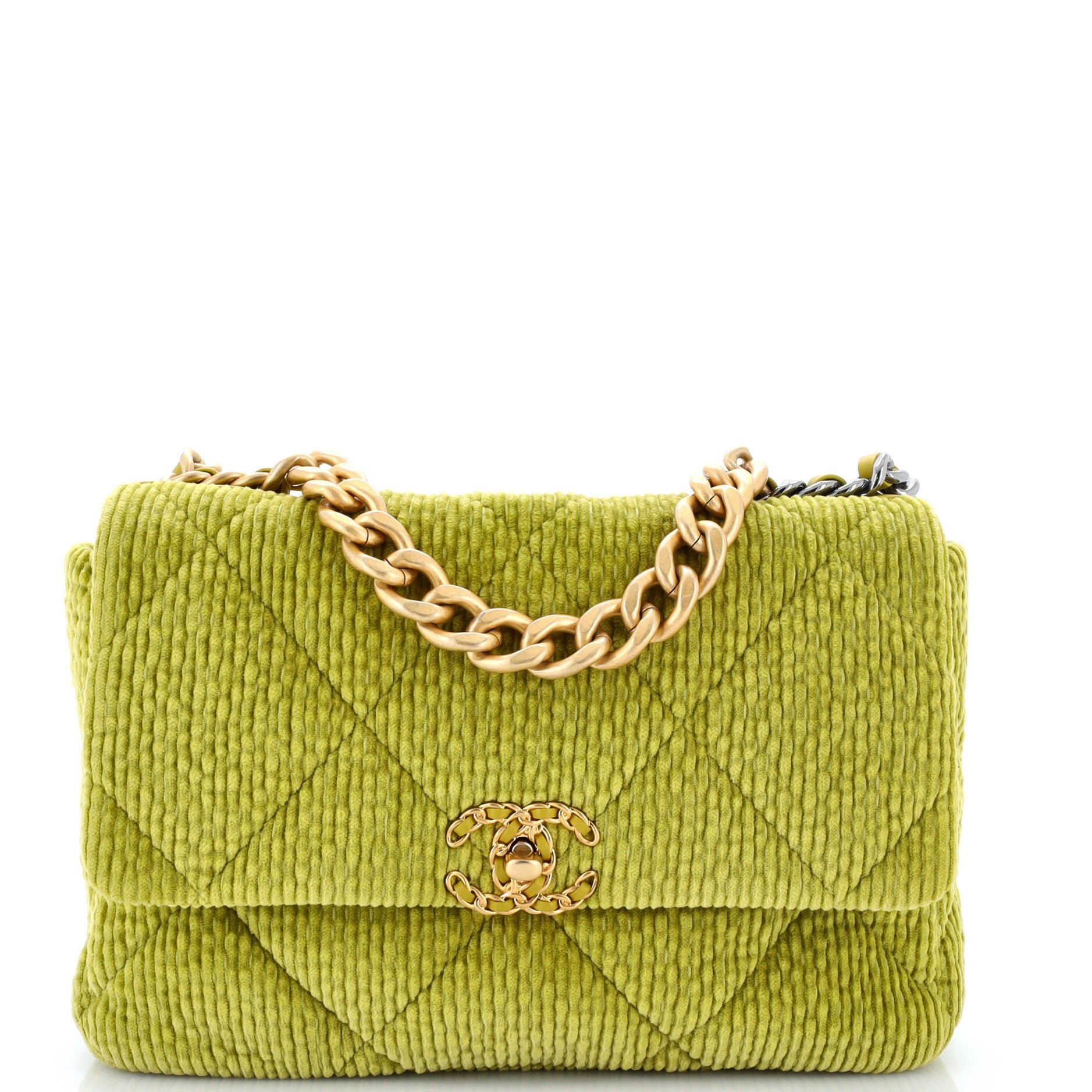 19 Flap Bag Quilted Corduroy Medium