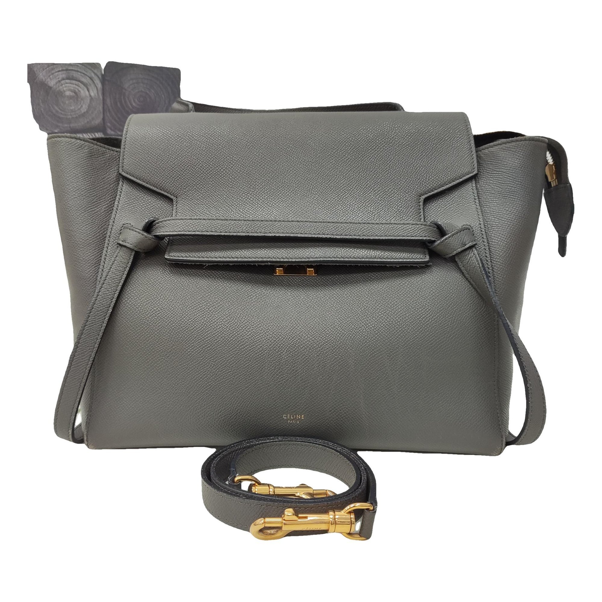 Belt leather handbag