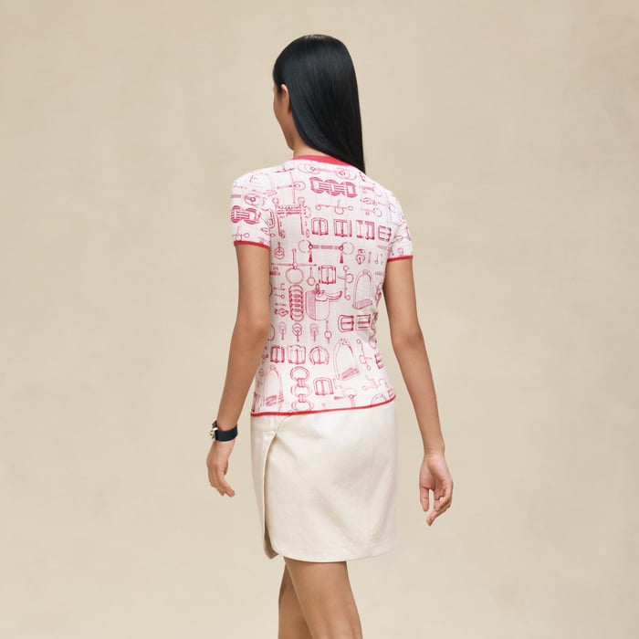Blanc Naturel "Cahier Du Colporteur" Short-sleeve Sweater