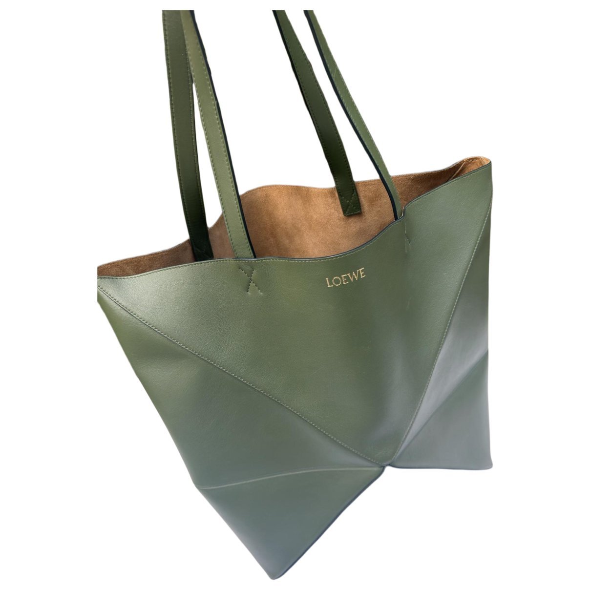 Puzzle Fold leather handbag