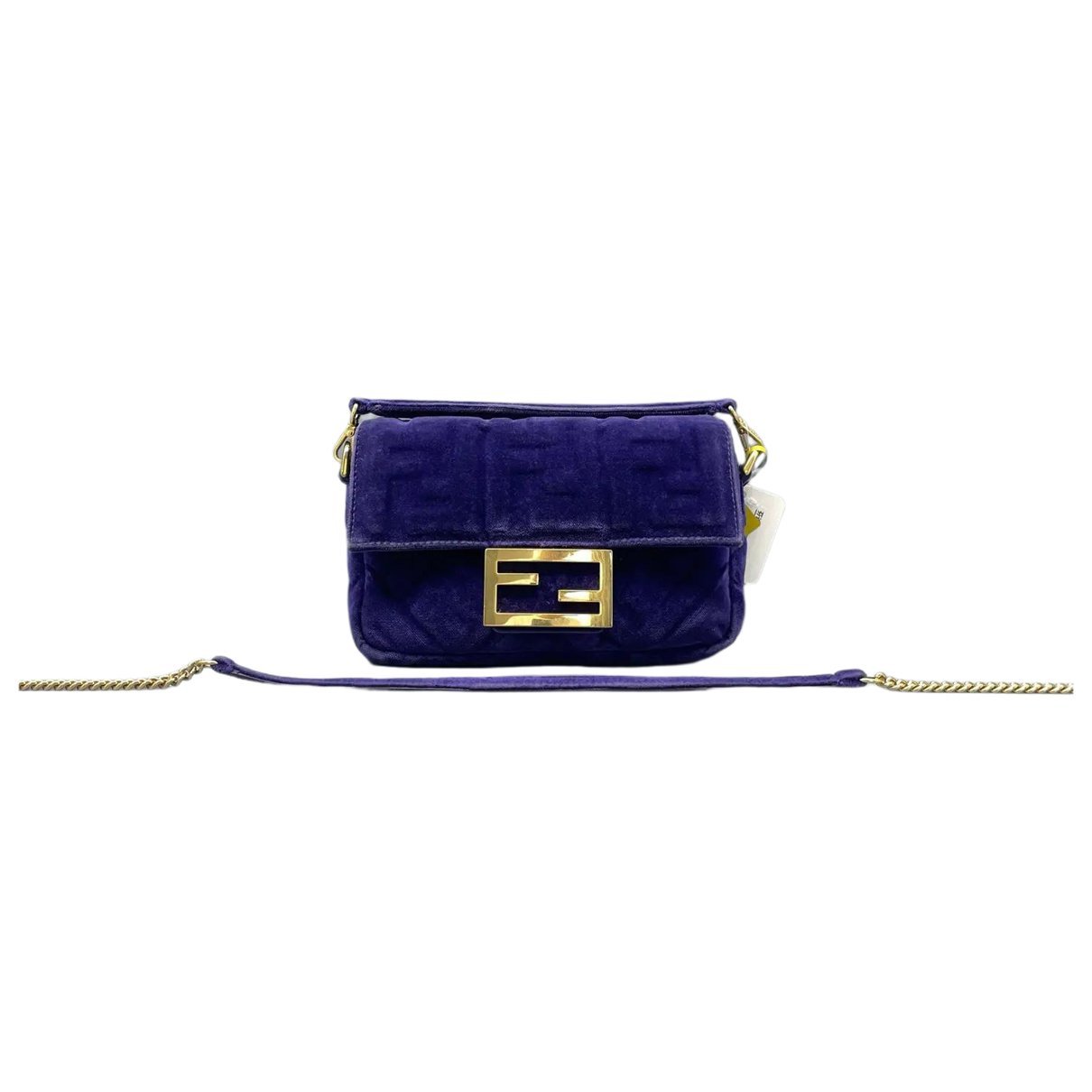 Baguette velvet handbag