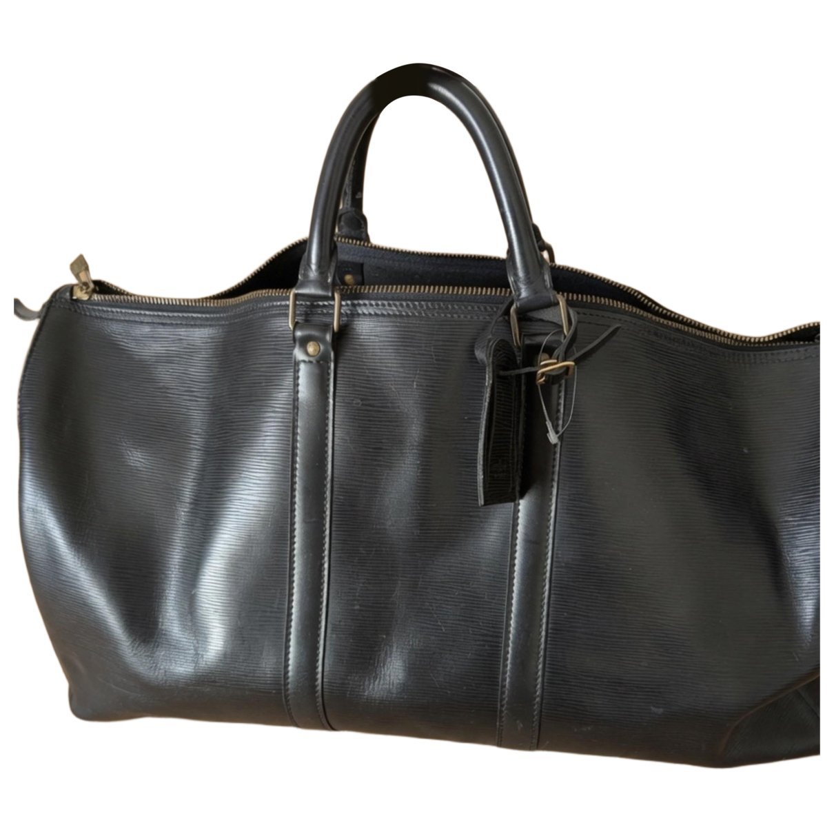 Keepall leather travel bag