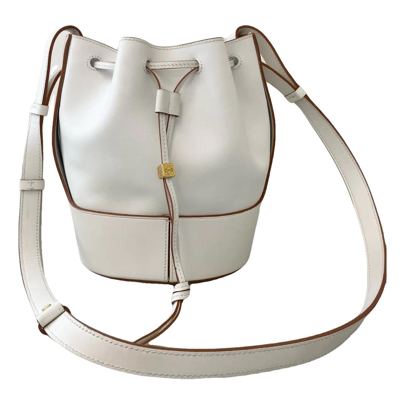 Balloon leather handbag