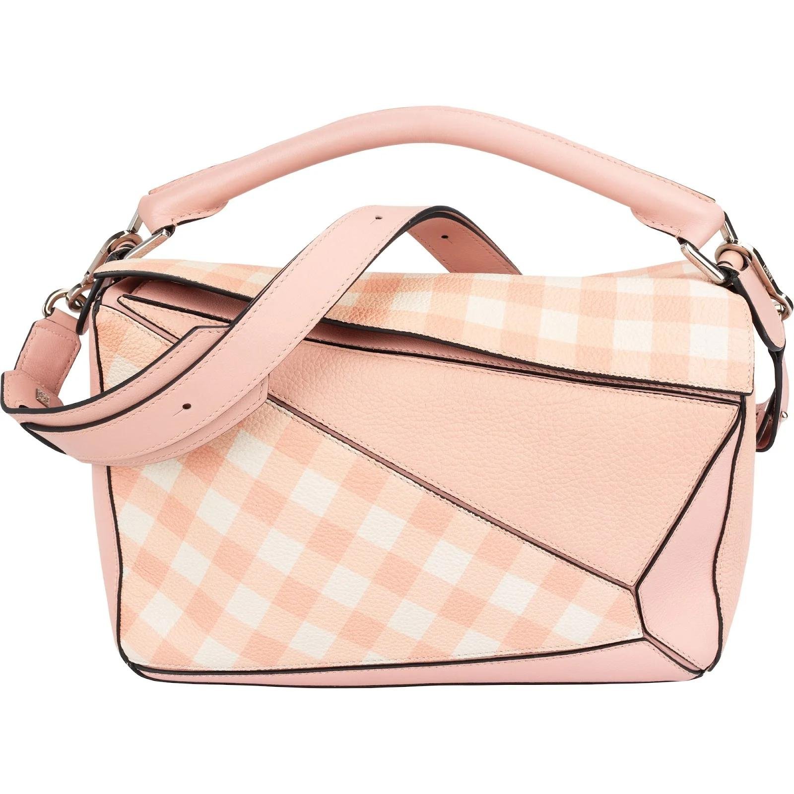 Puzzle leather handbag