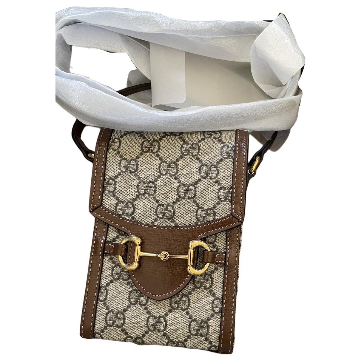 Horsebit 1955 Vertical leather crossbody bag