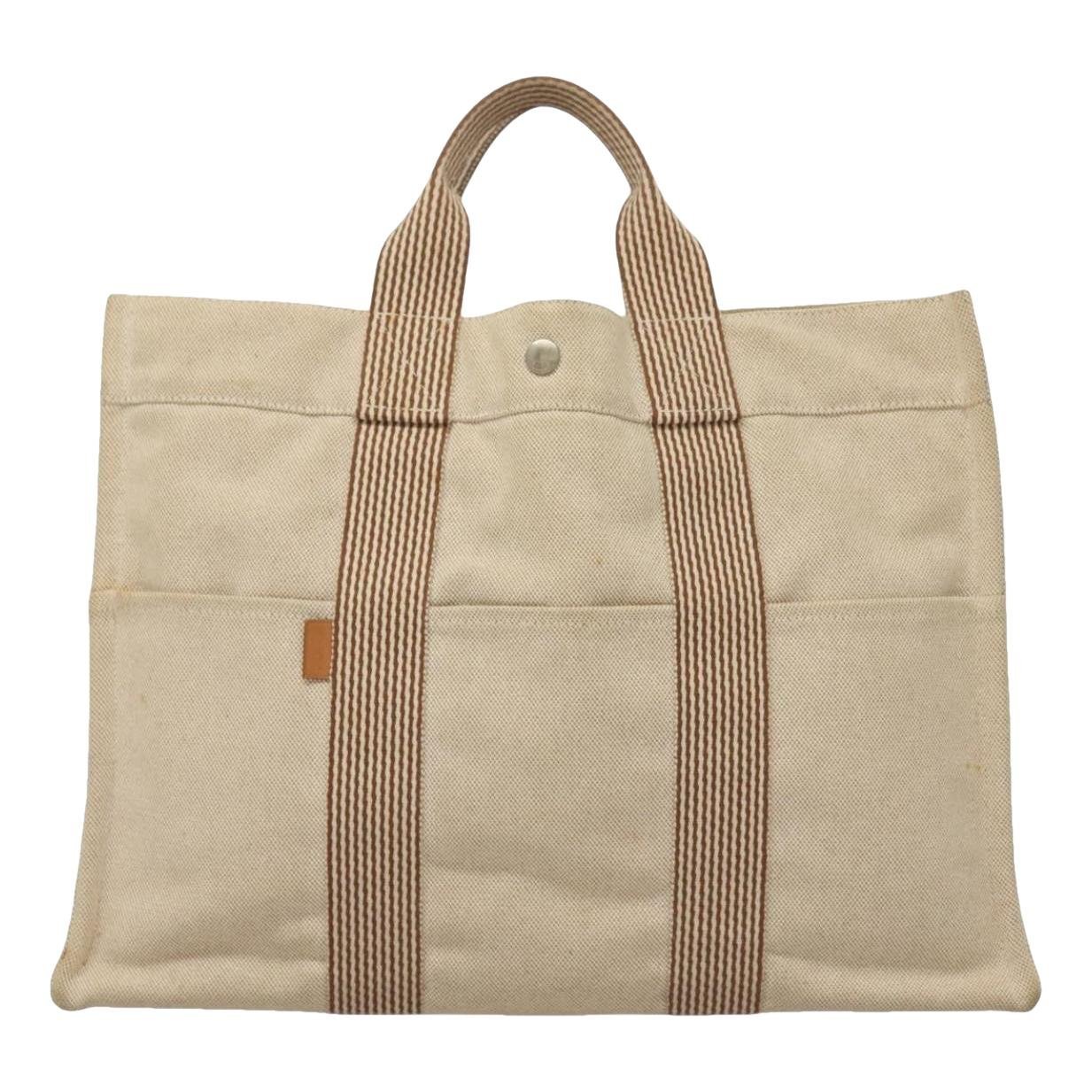 Hermes Fourre Tout Handbag Beige