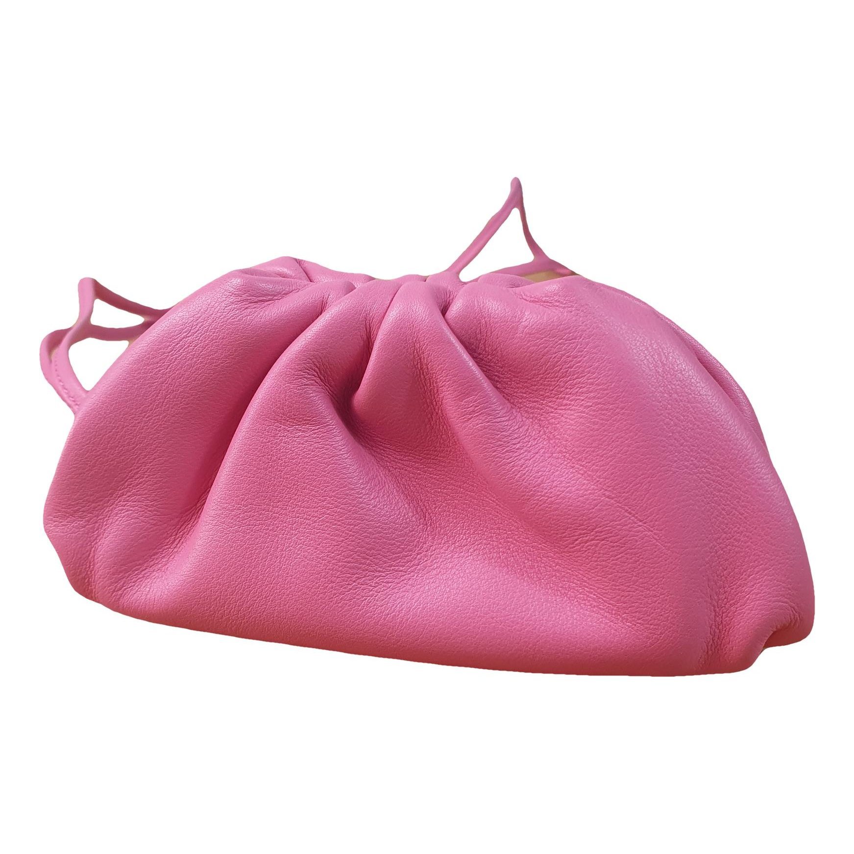 Pouch leather handbag