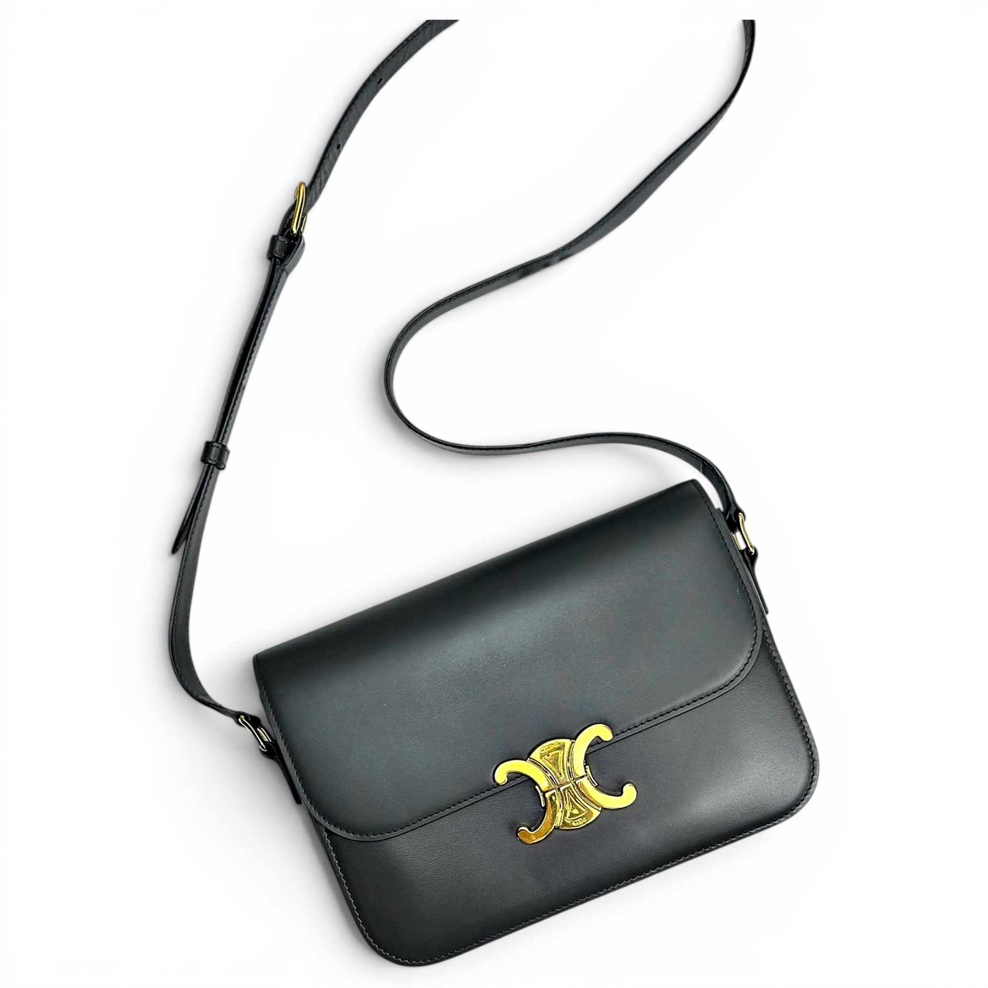 Triomphe leather handbag