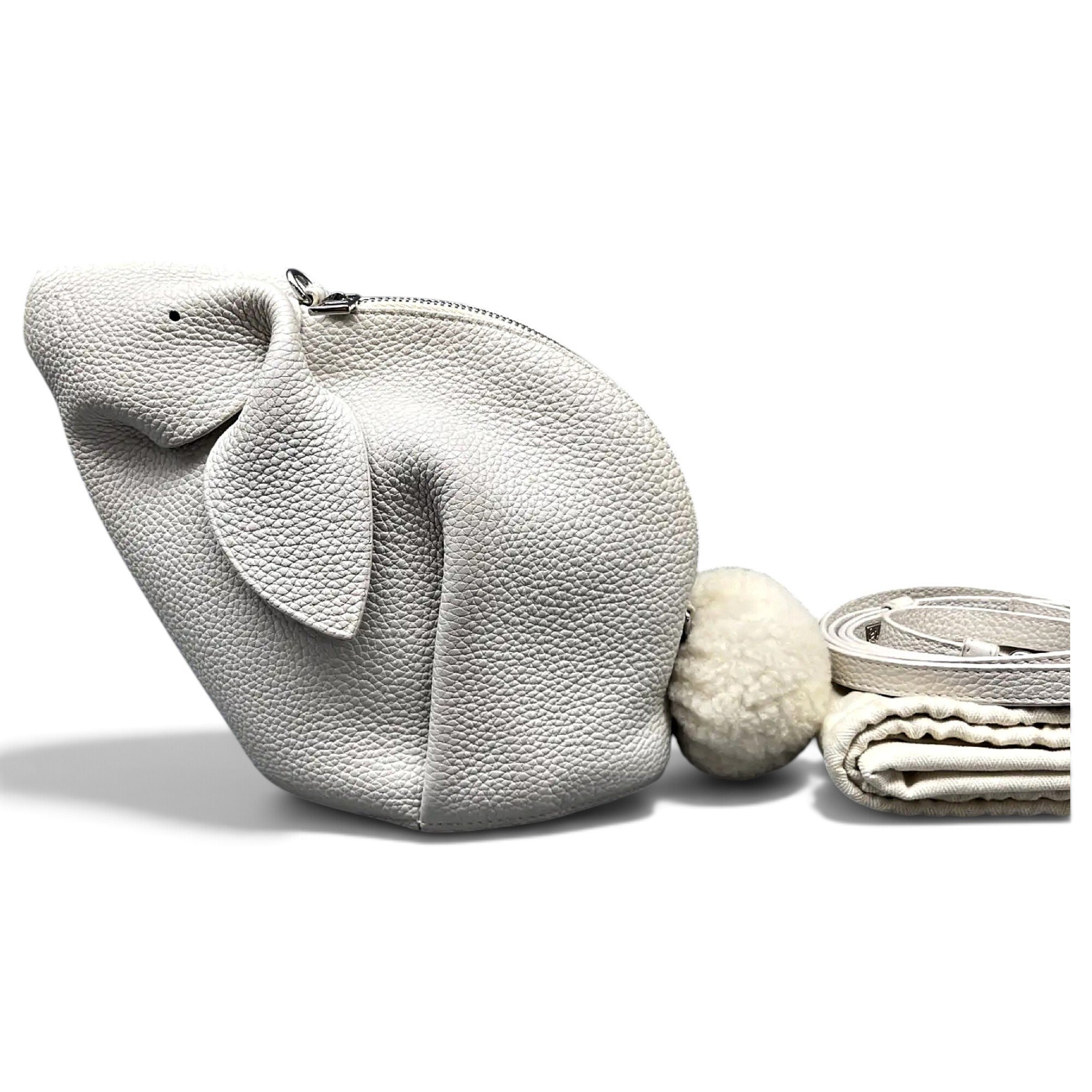 Animals leather crossbody bag