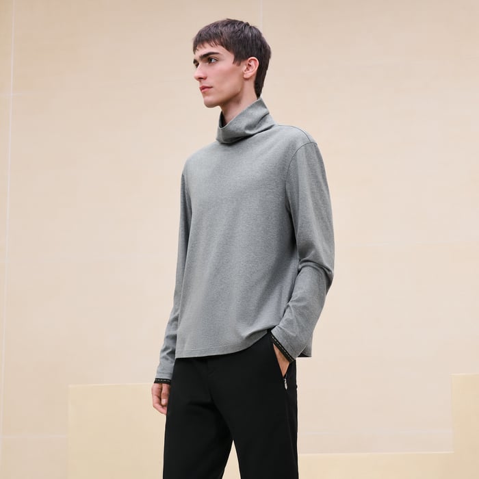 Gris "Piqures Sellier" T-shirt