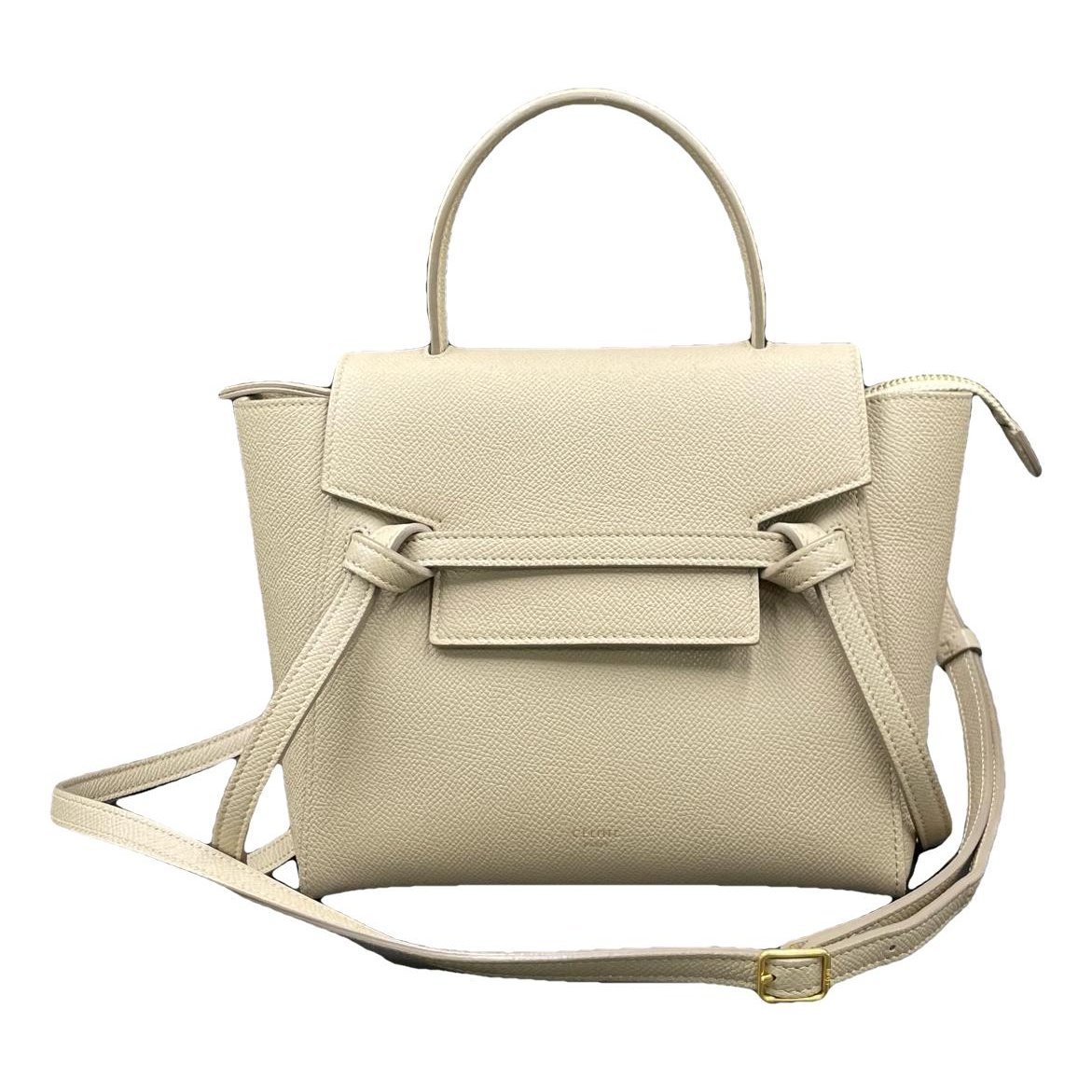 Belt leather handbag