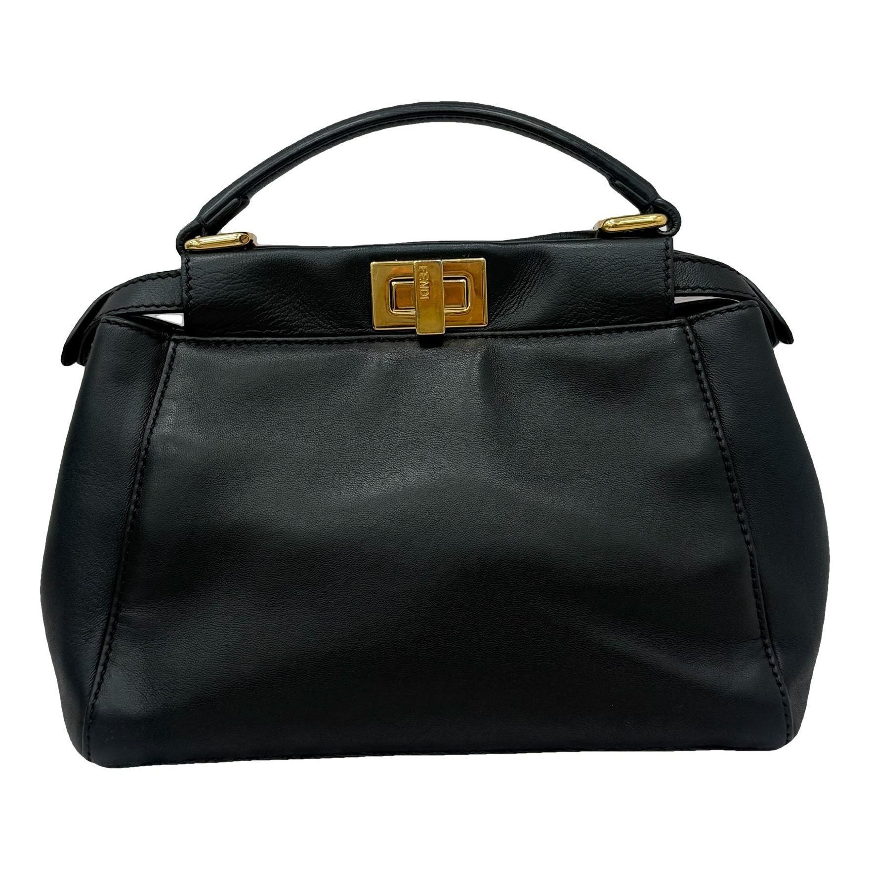 Peekaboo leather handbag