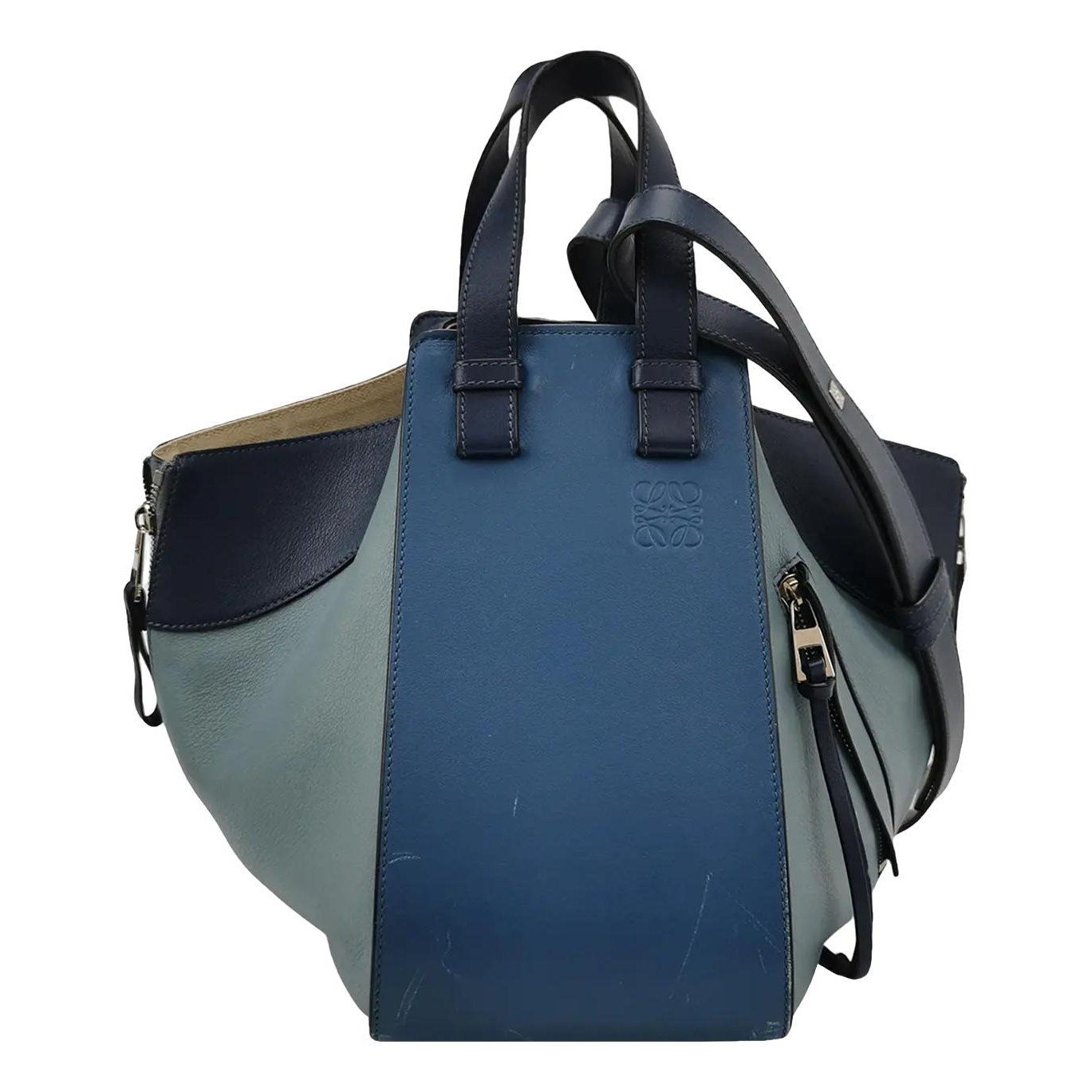 Hammock leather handbag