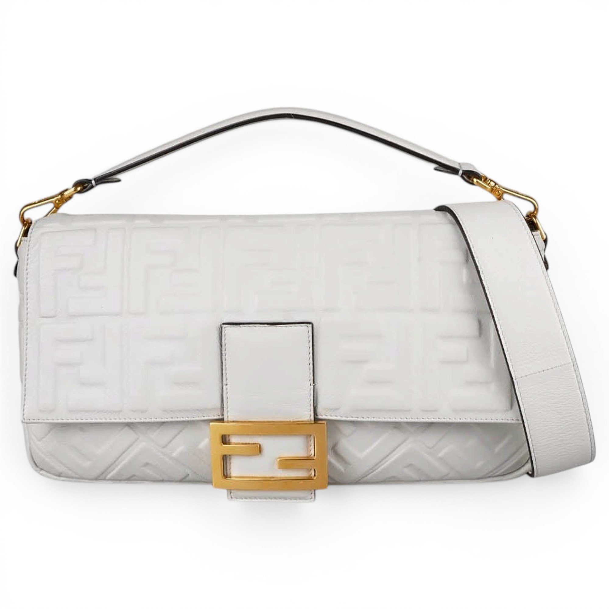 Baguette leather crossbody bag