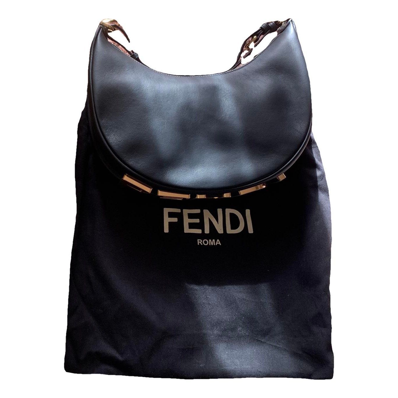 Fendigraphy leather handbag