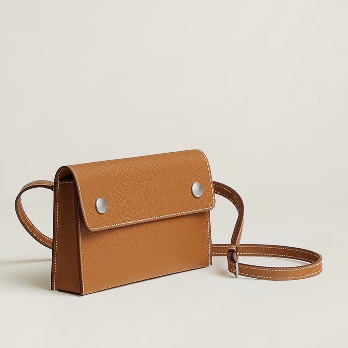 Gold Hermèsnap Wallet
