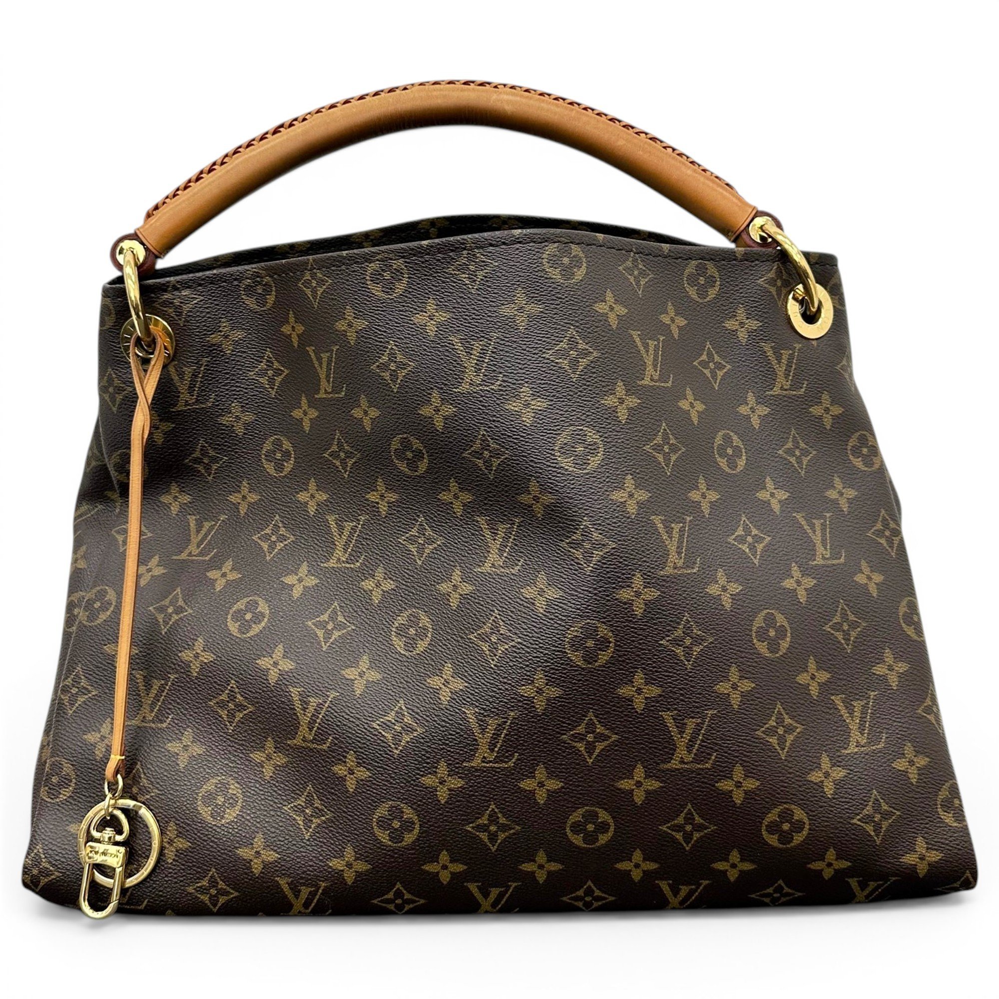 Artsy leather handbag