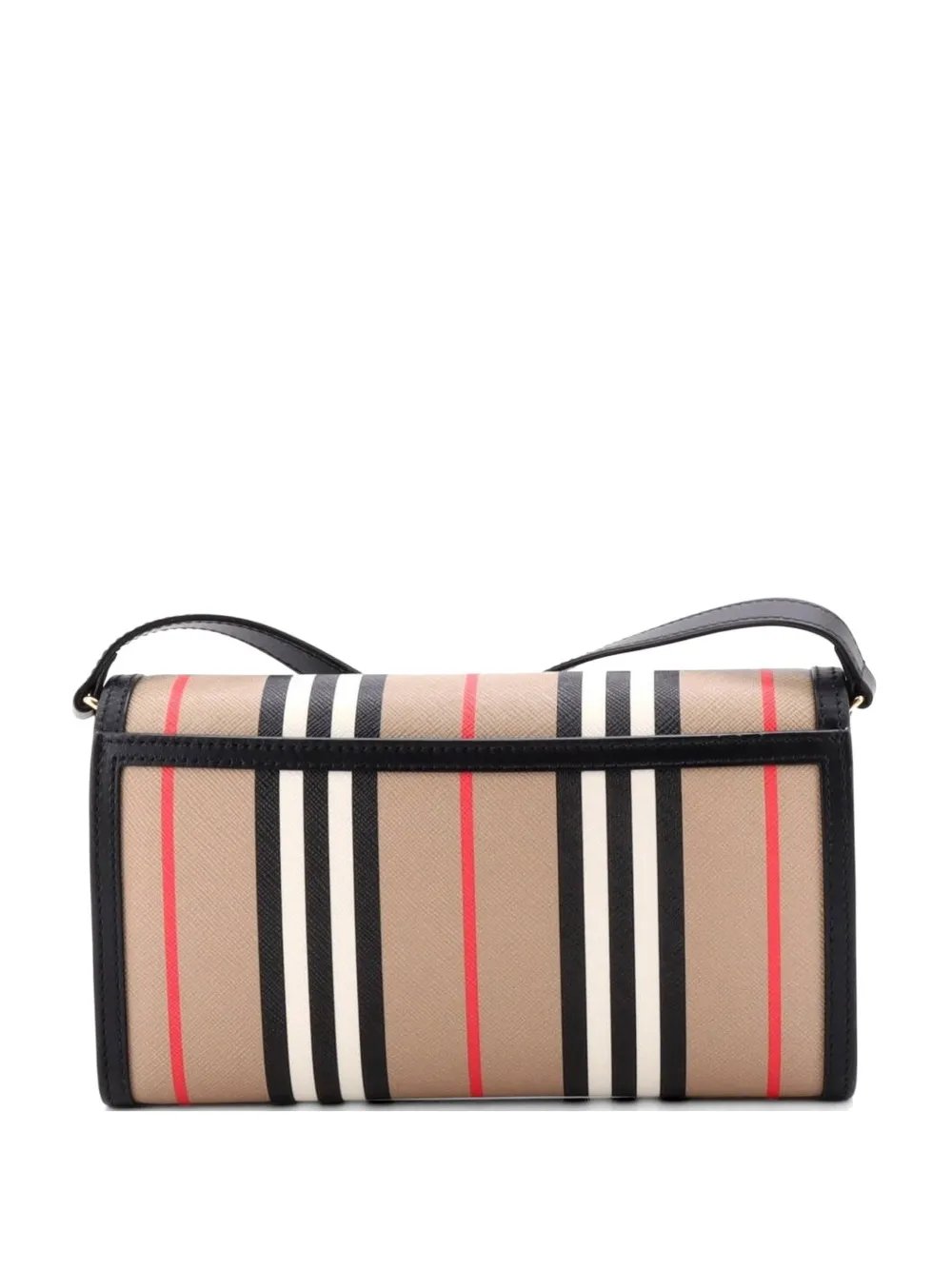 Hannah Wallet on Strap Icon Stripe E-Canvas crossbody bag