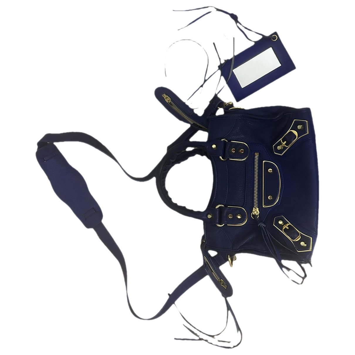 Classic Metalic leather handbag
