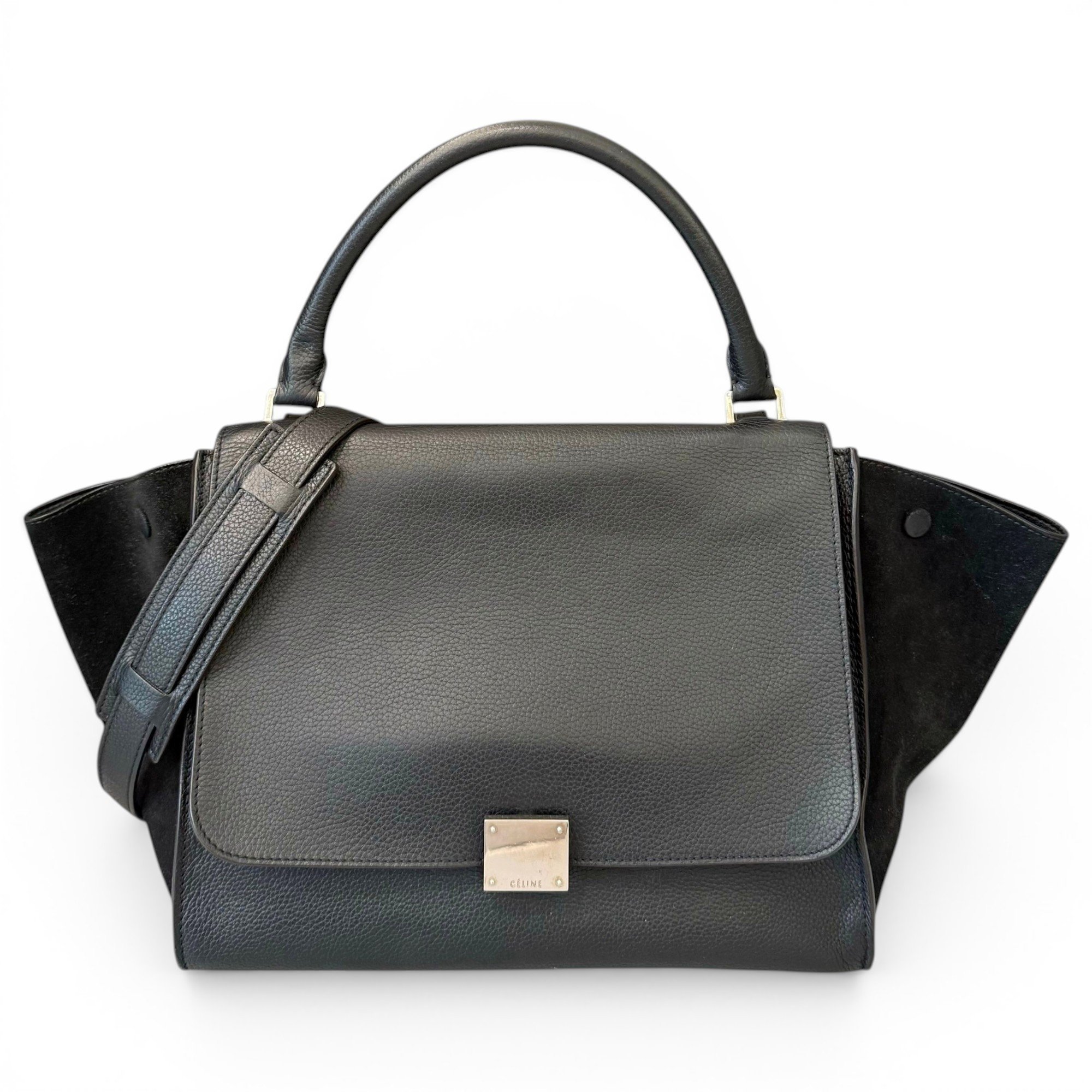 Trapèze pony-style calfskin handbag