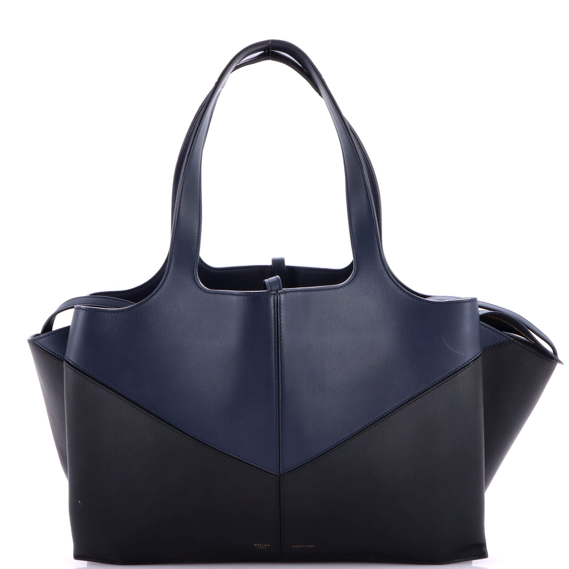 Tri-Fold Shoulder Bag Smooth Calfskin Medium