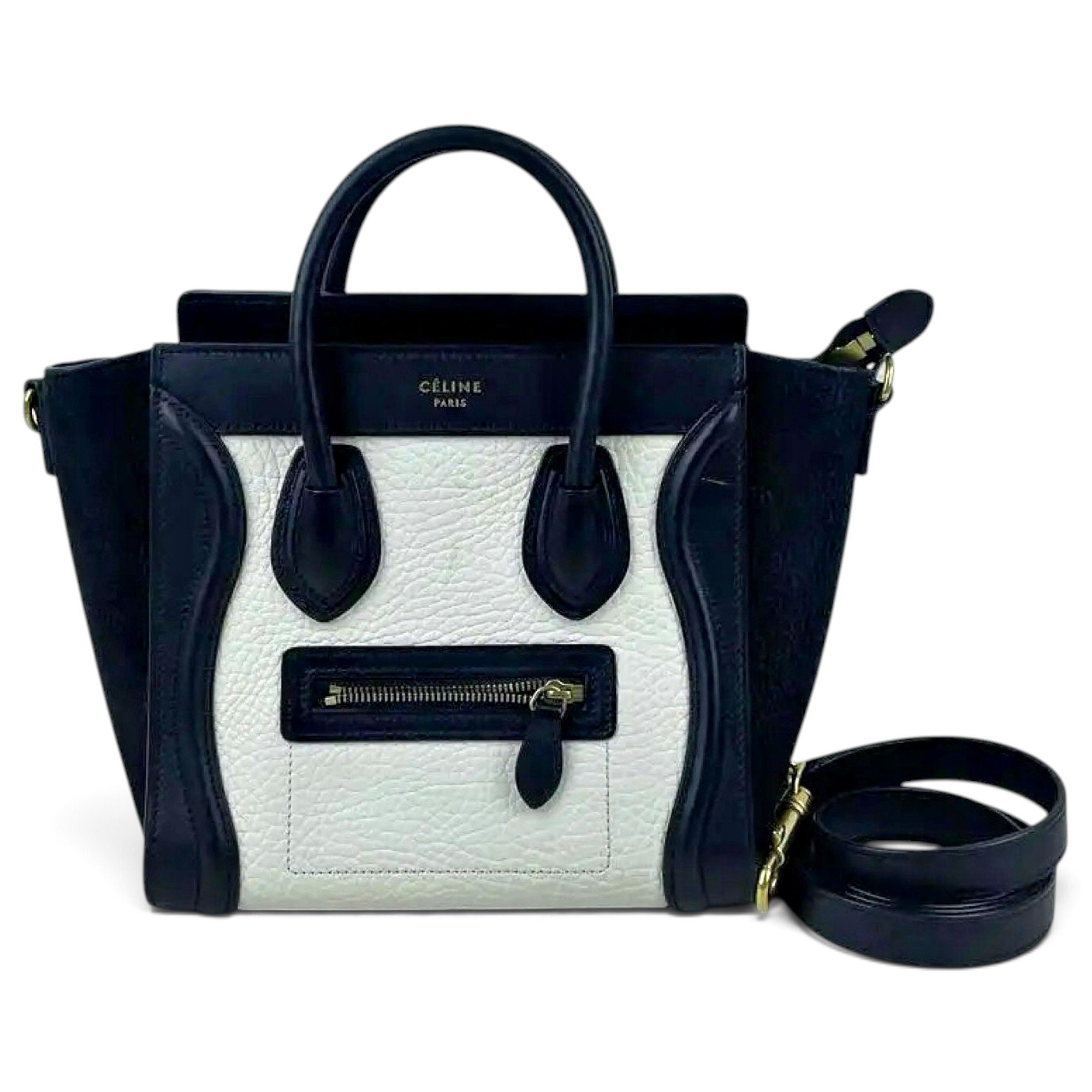 Nano Luggage leather crossbody bag