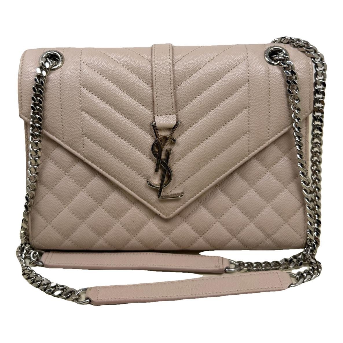 Envelope leather handbag