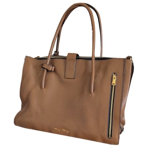 Leather tote
