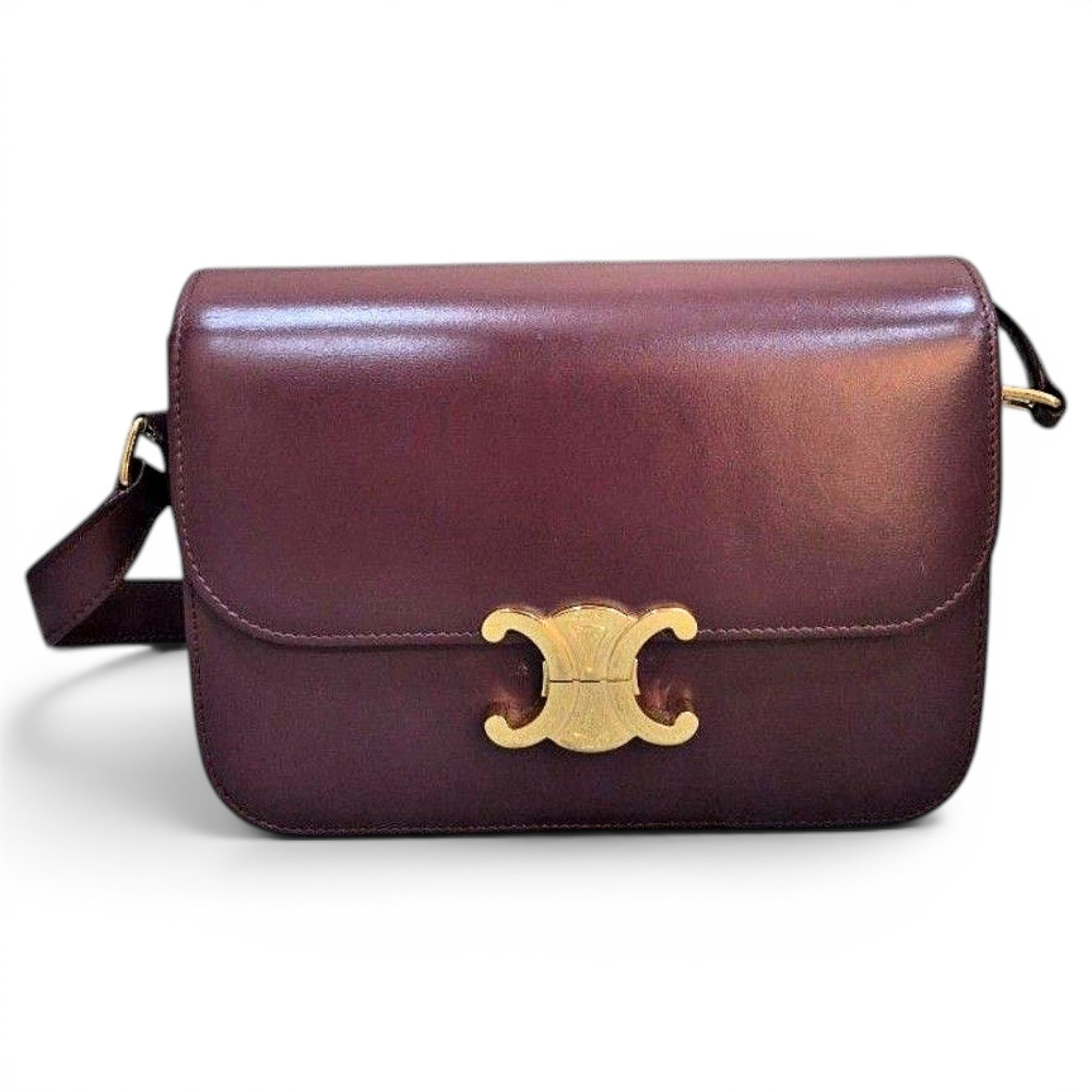 Triomphe leather handbag