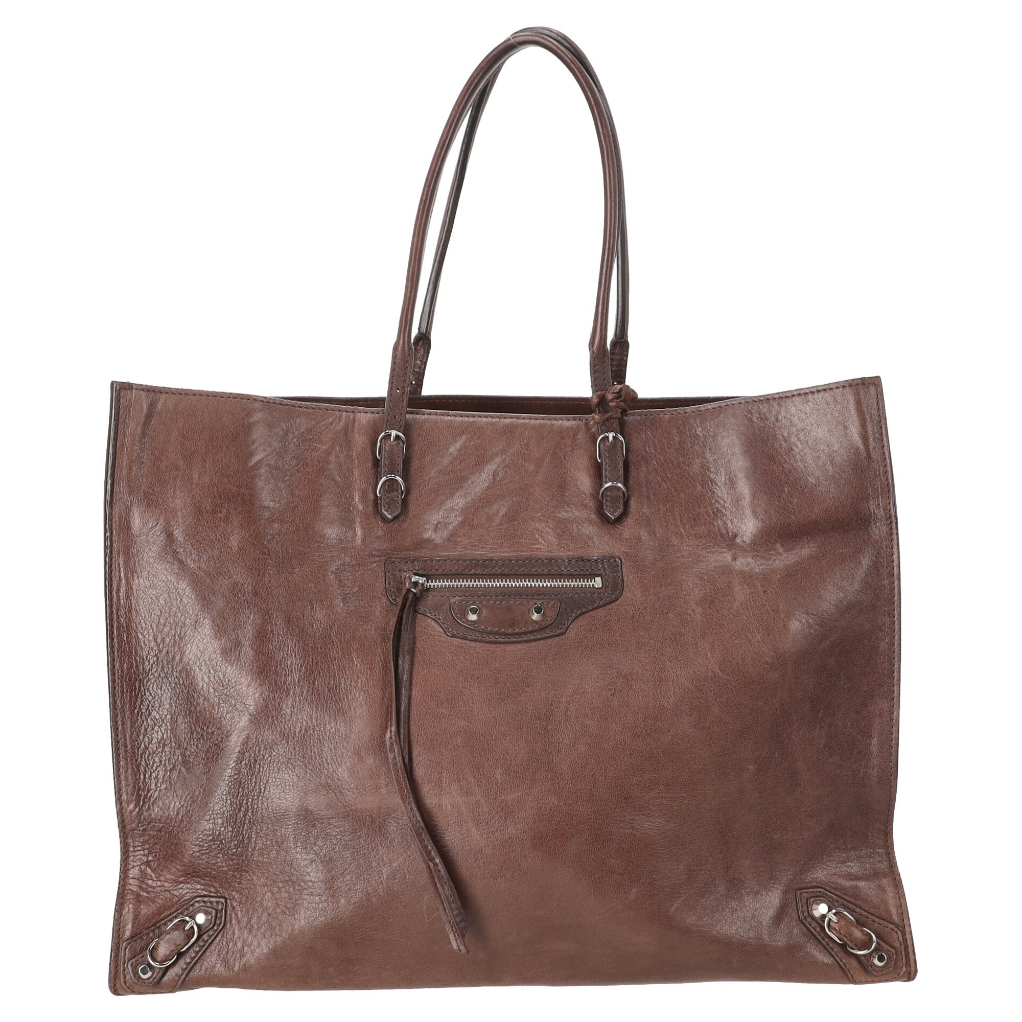 Leather tote