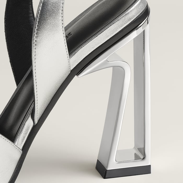 Gris Argenté Kristal 105 Sandal