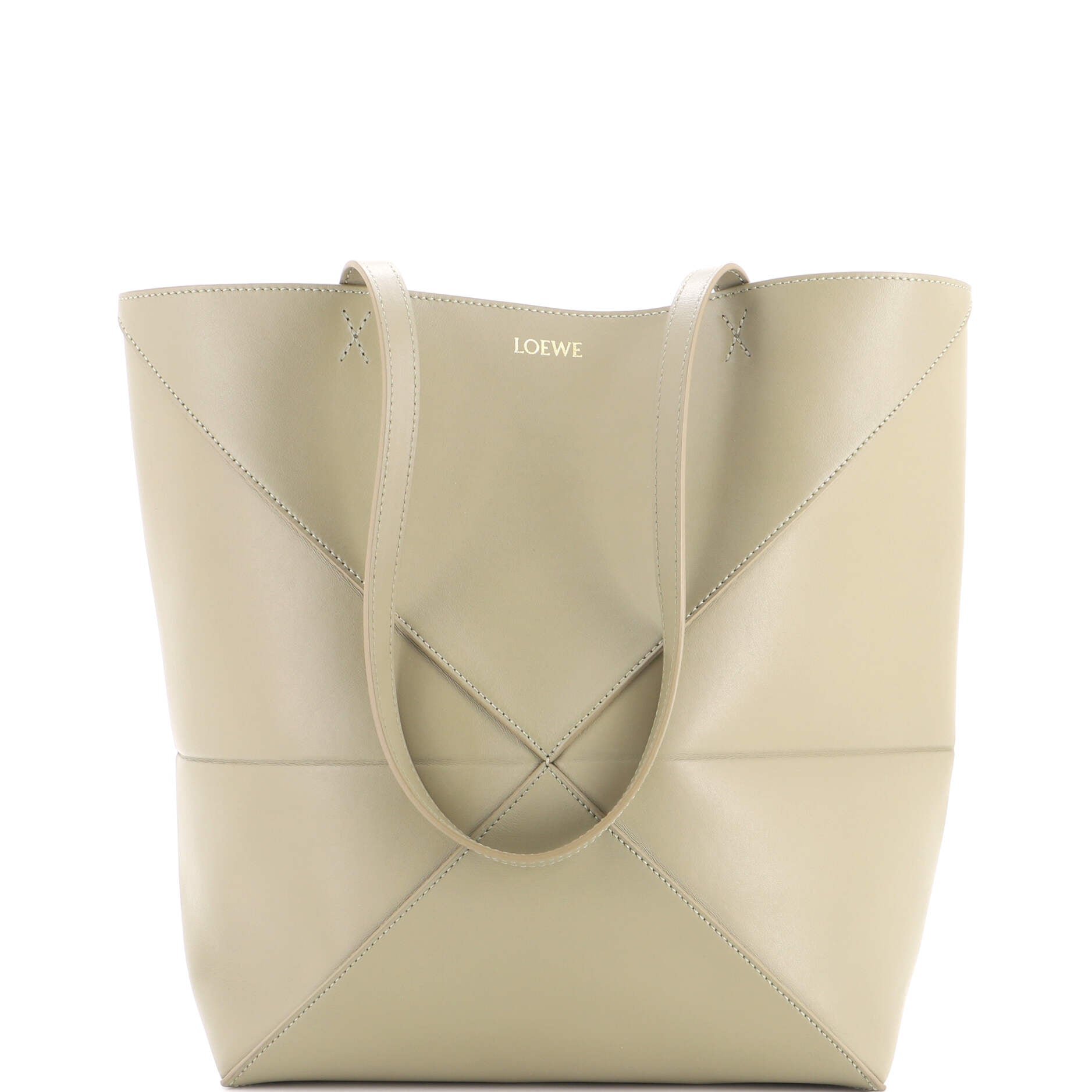 Puzzle Fold Tote Leather Medium