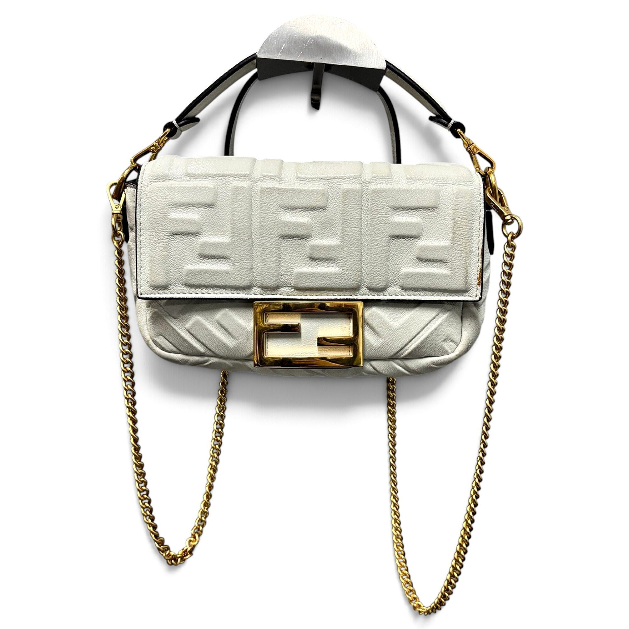Baguette leather handbag