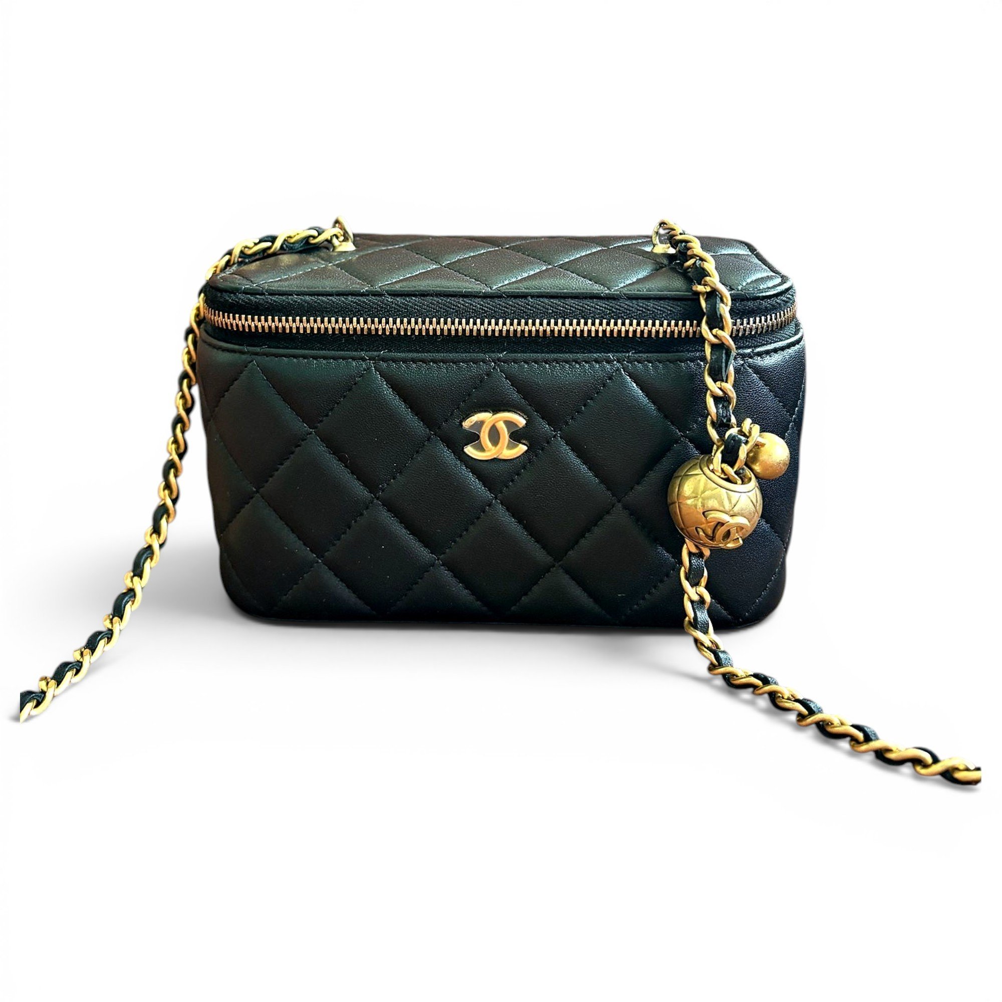 Vanity leather crossbody bag